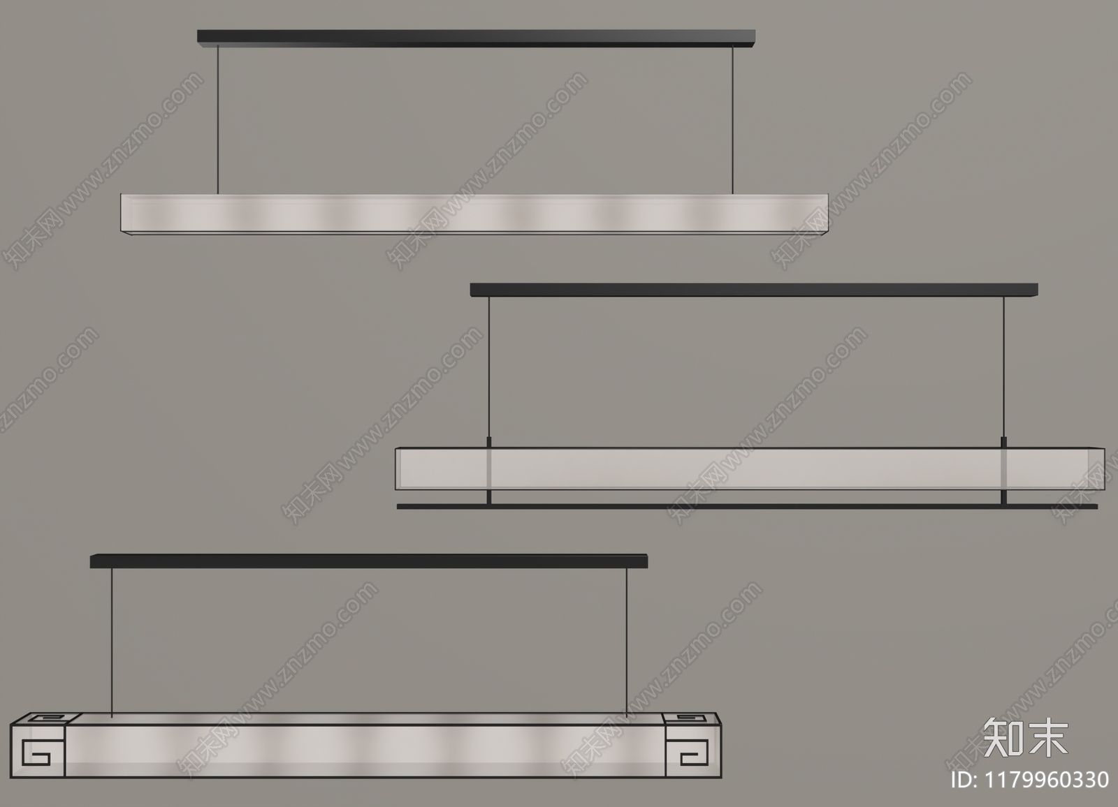 新中式吊灯SU模型下载【ID:1179960330】