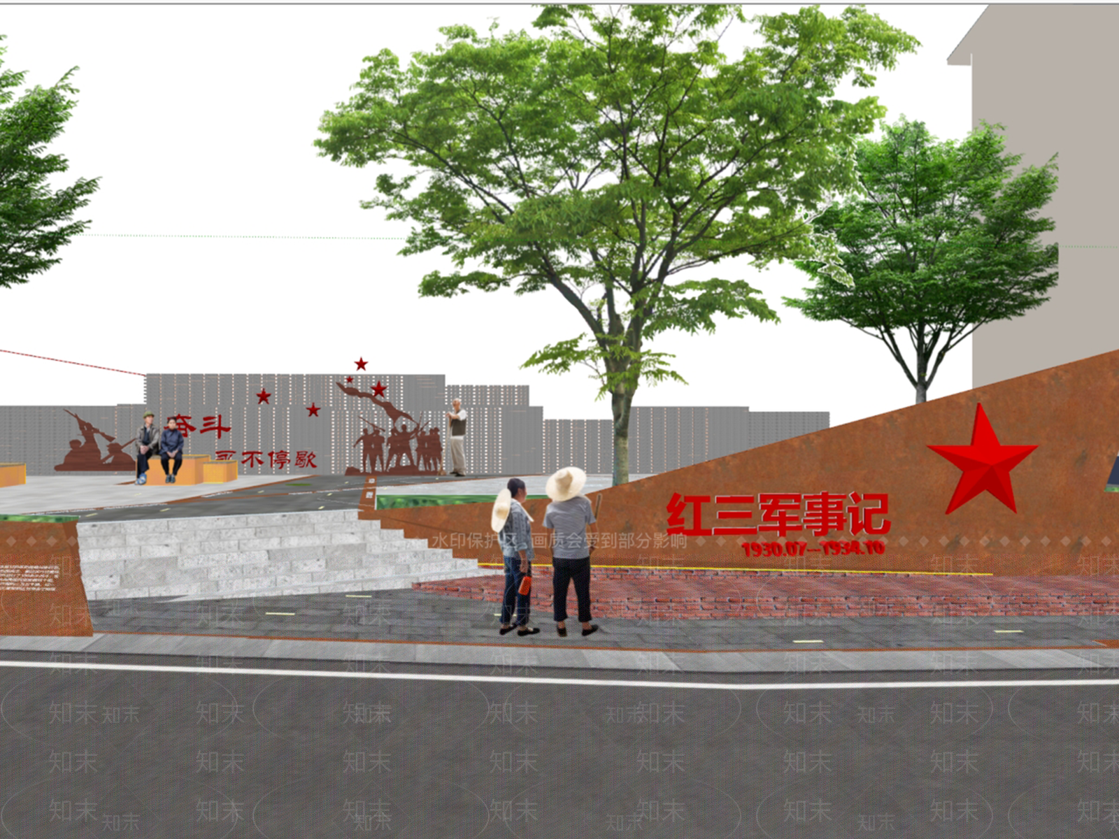 现代乡村公园SU模型下载【ID:1179962989】