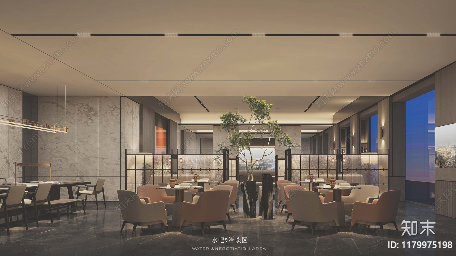 现代售楼处cad施工图下载【ID:1179975198】