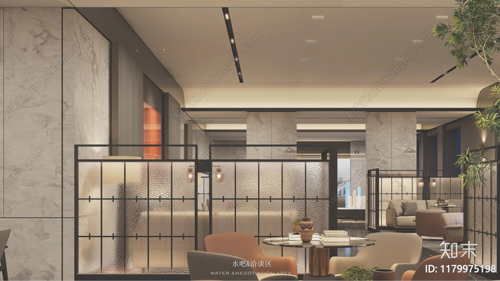 现代售楼处cad施工图下载【ID:1179975198】