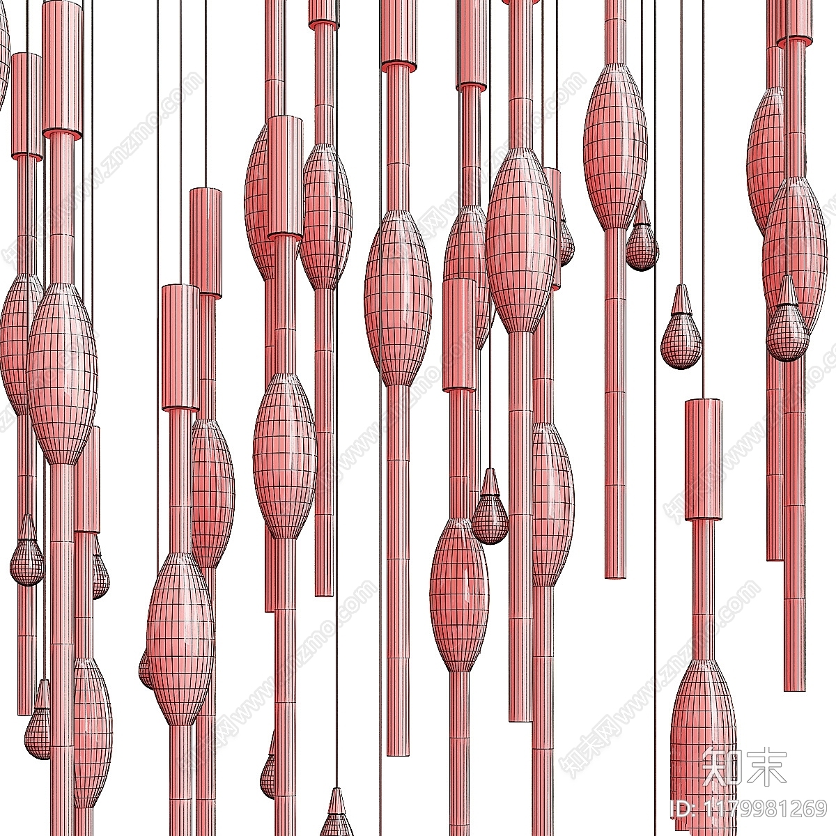 吊灯3D模型下载【ID:1179981269】