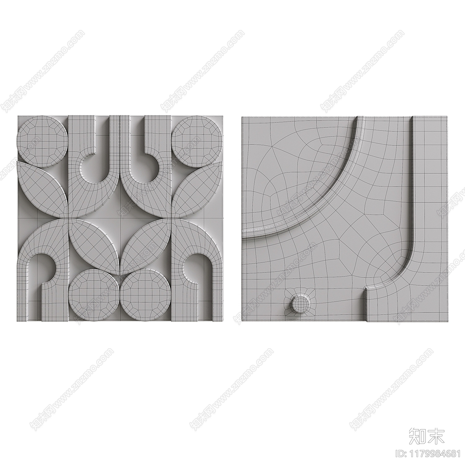 侘寂风墙饰挂件3D模型下载【ID:1179984681】