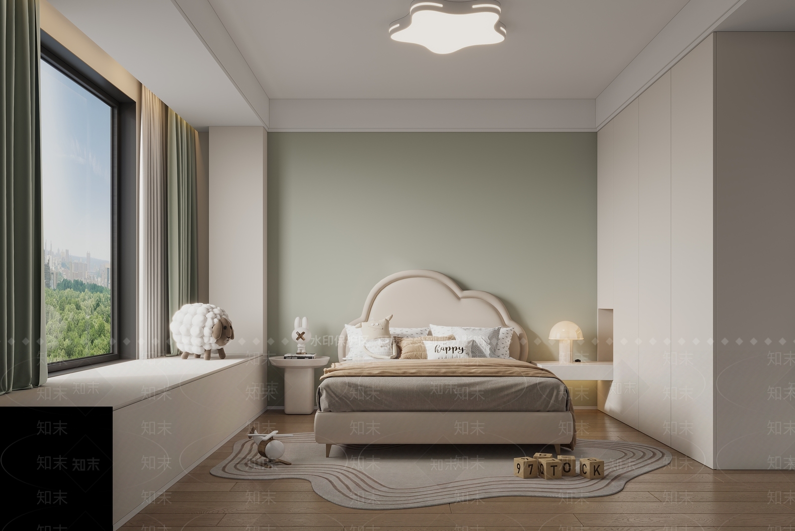 现代儿童房3D模型下载【ID:1179989067】