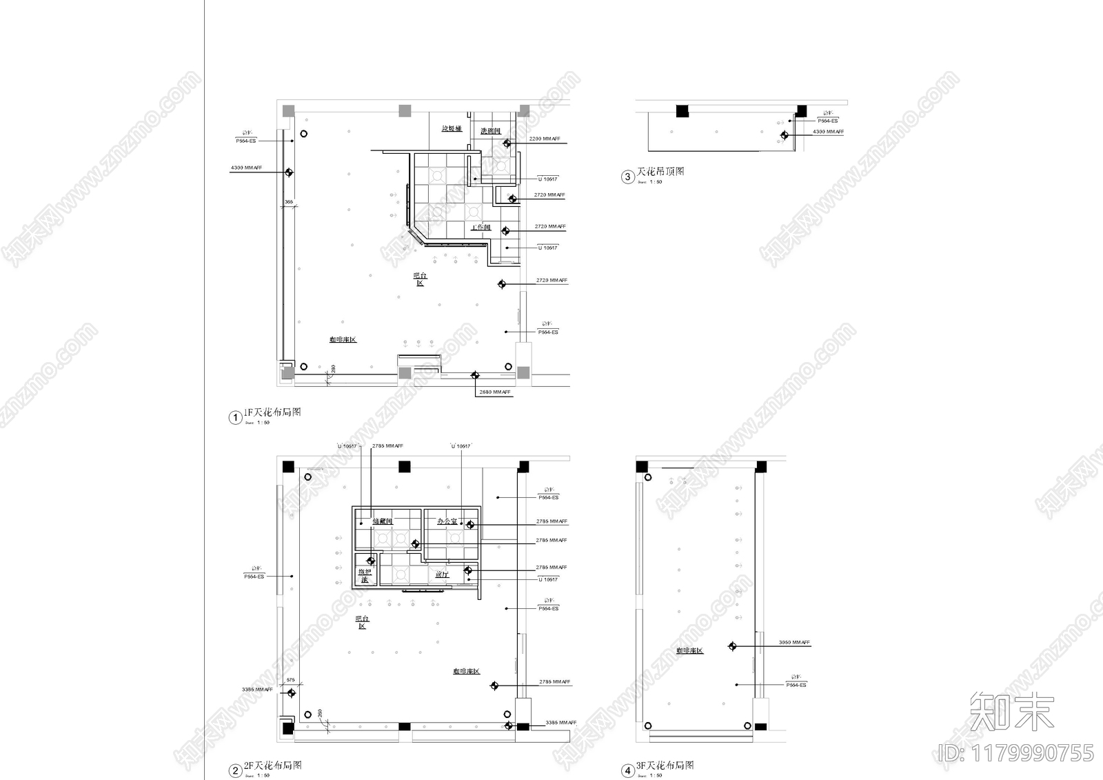 现代图书馆cad施工图下载【ID:1179990755】