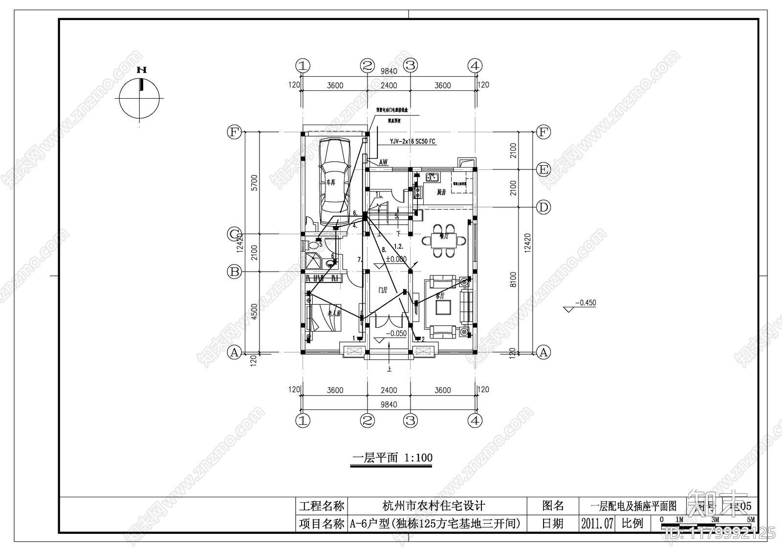 电气图cad施工图下载【ID:1179992125】