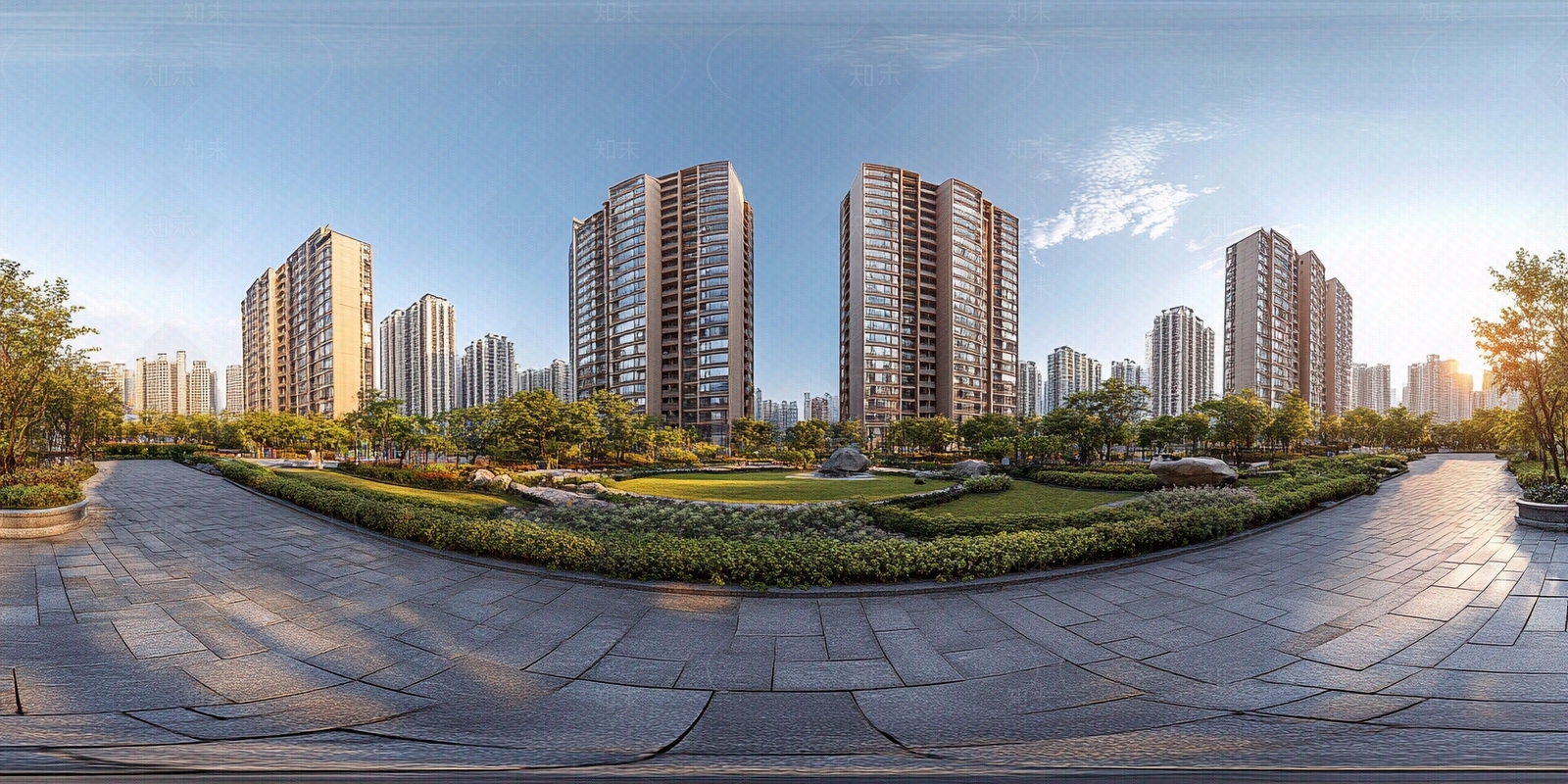 现代小区HDR贴图下载【ID:1179995271】