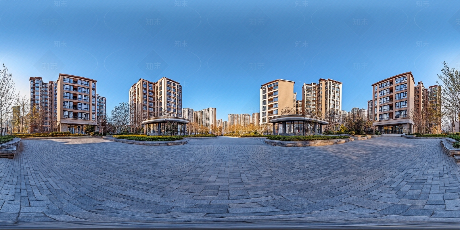 现代小区HDR贴图下载【ID:1179995391】