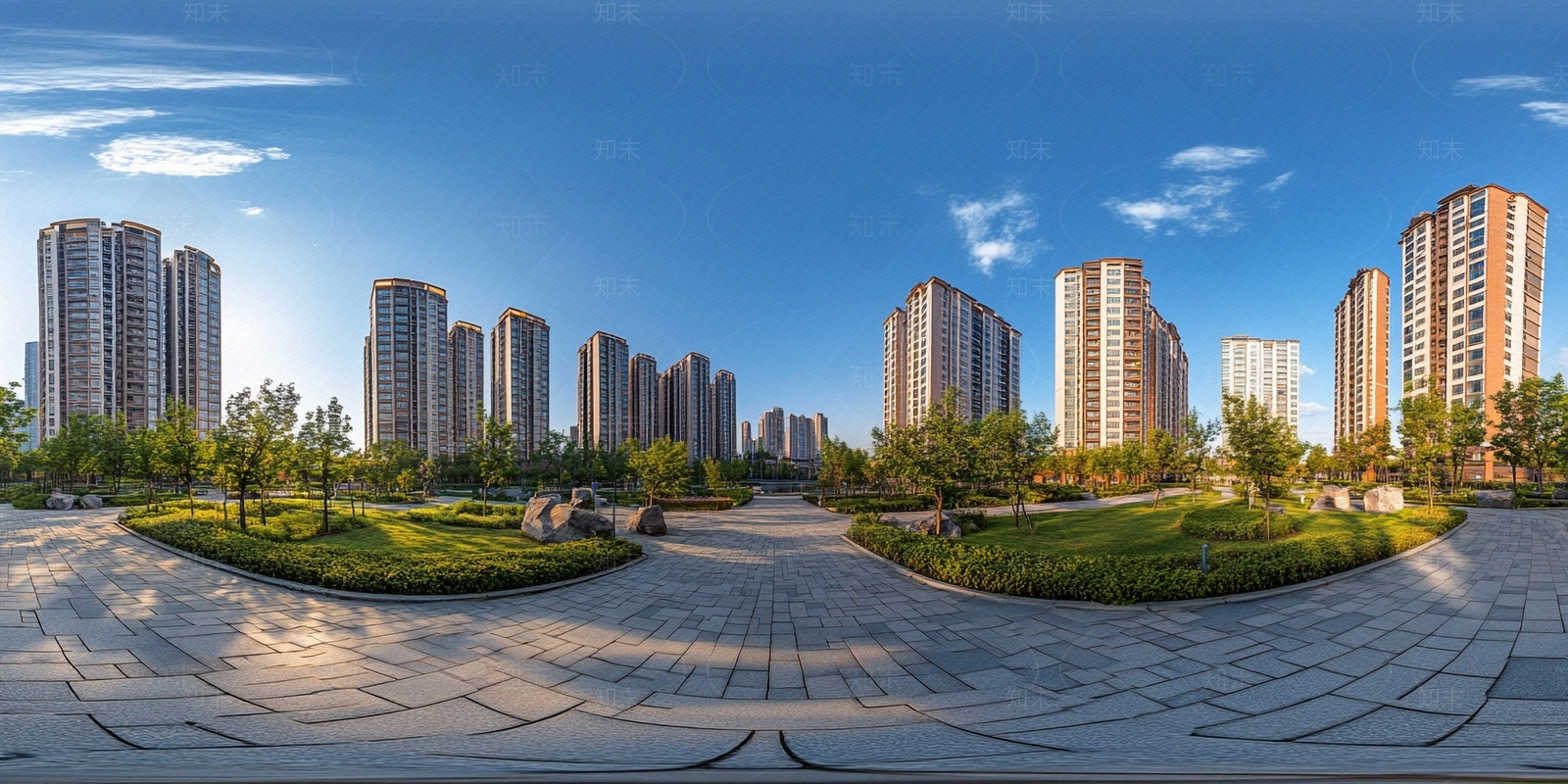 现代小区HDR贴图下载【ID:1179995542】