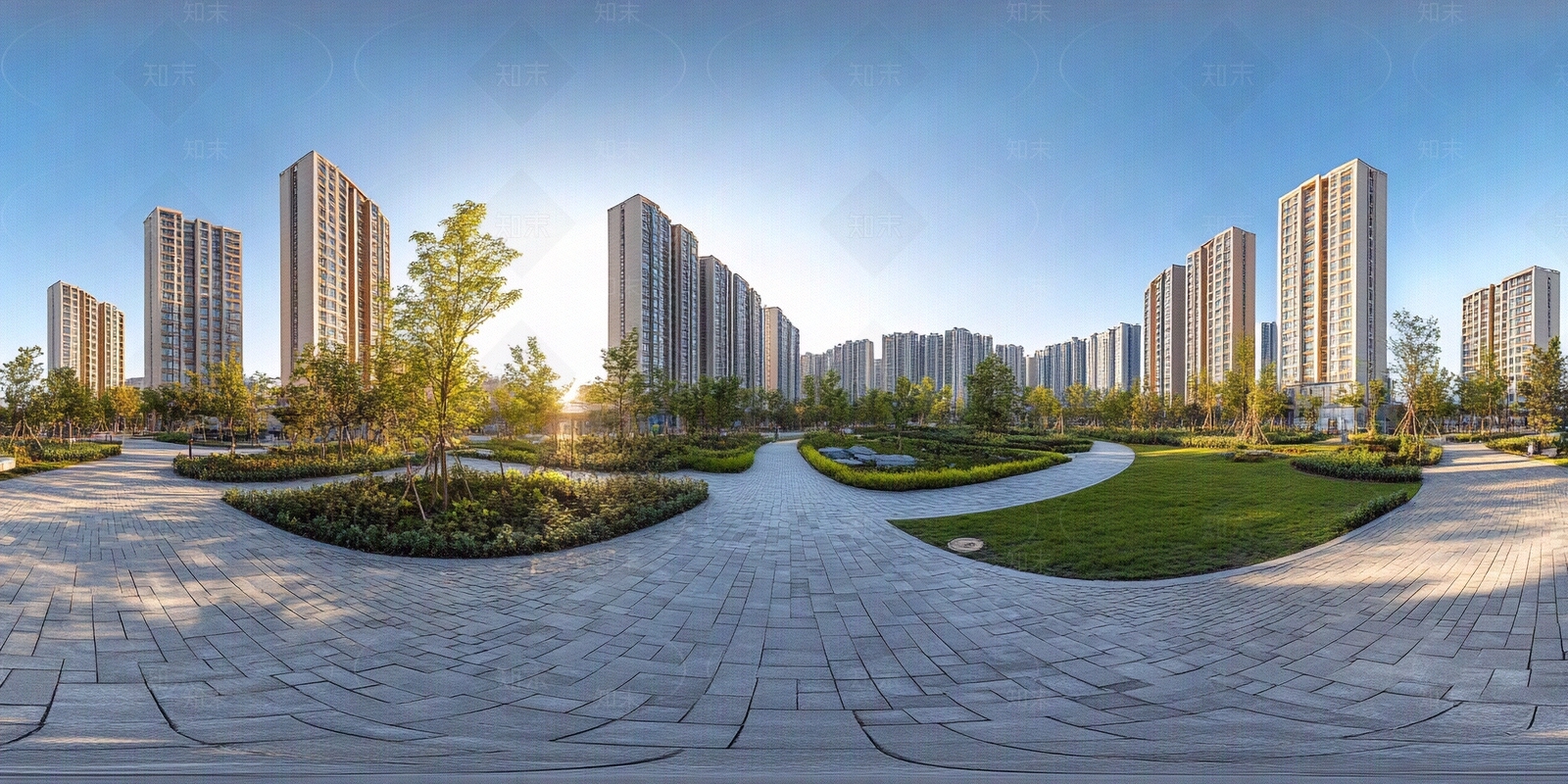 现代小区HDR贴图下载【ID:1179995914】