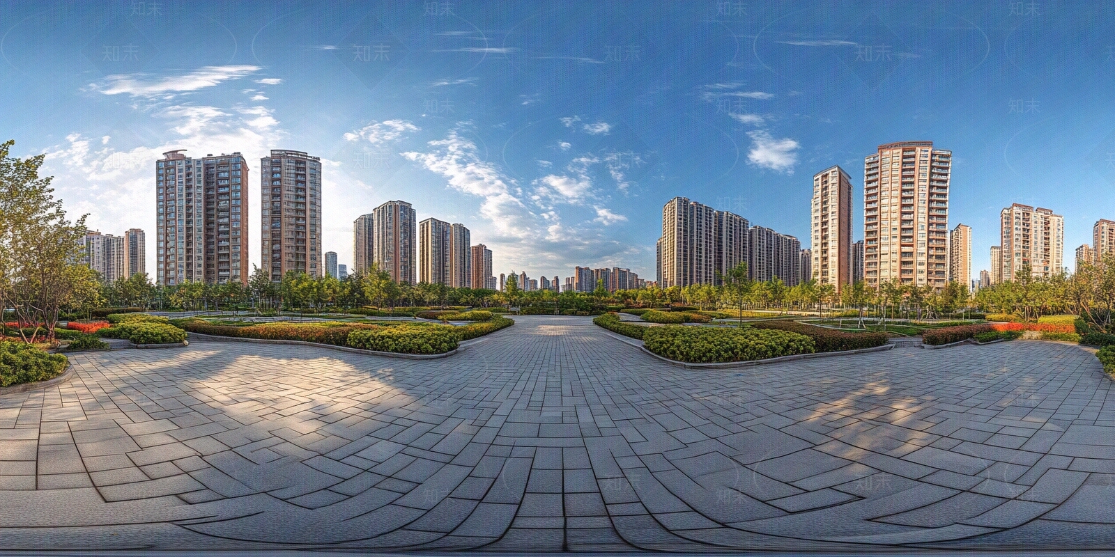 现代小区HDR贴图下载【ID:1179996081】