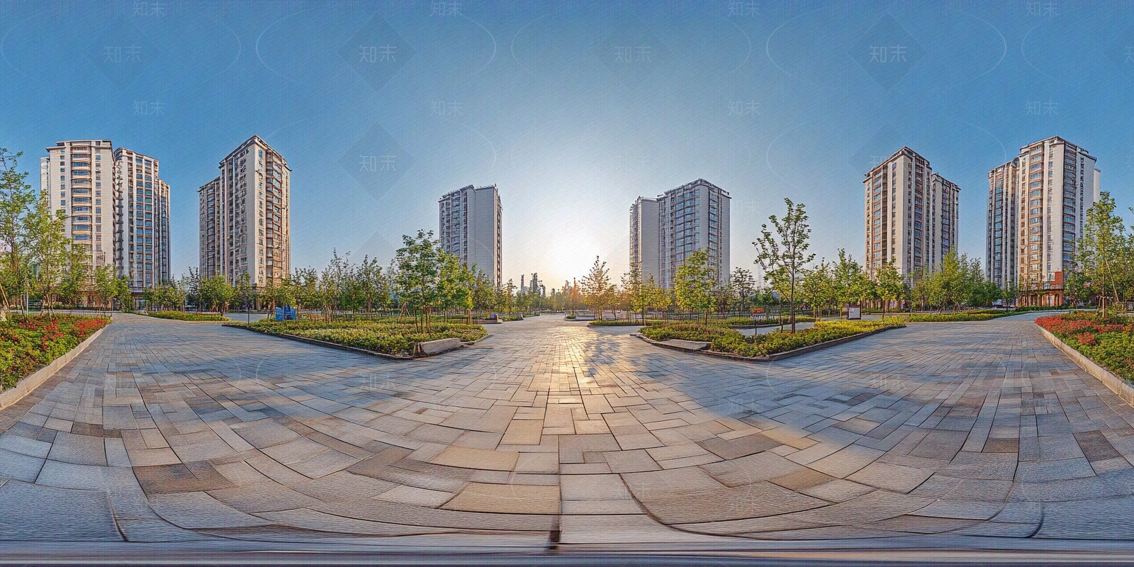 现代小区HDR贴图下载【ID:1179997317】