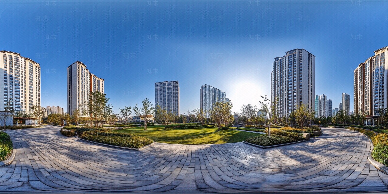 现代小区HDR贴图下载【ID:1179997491】