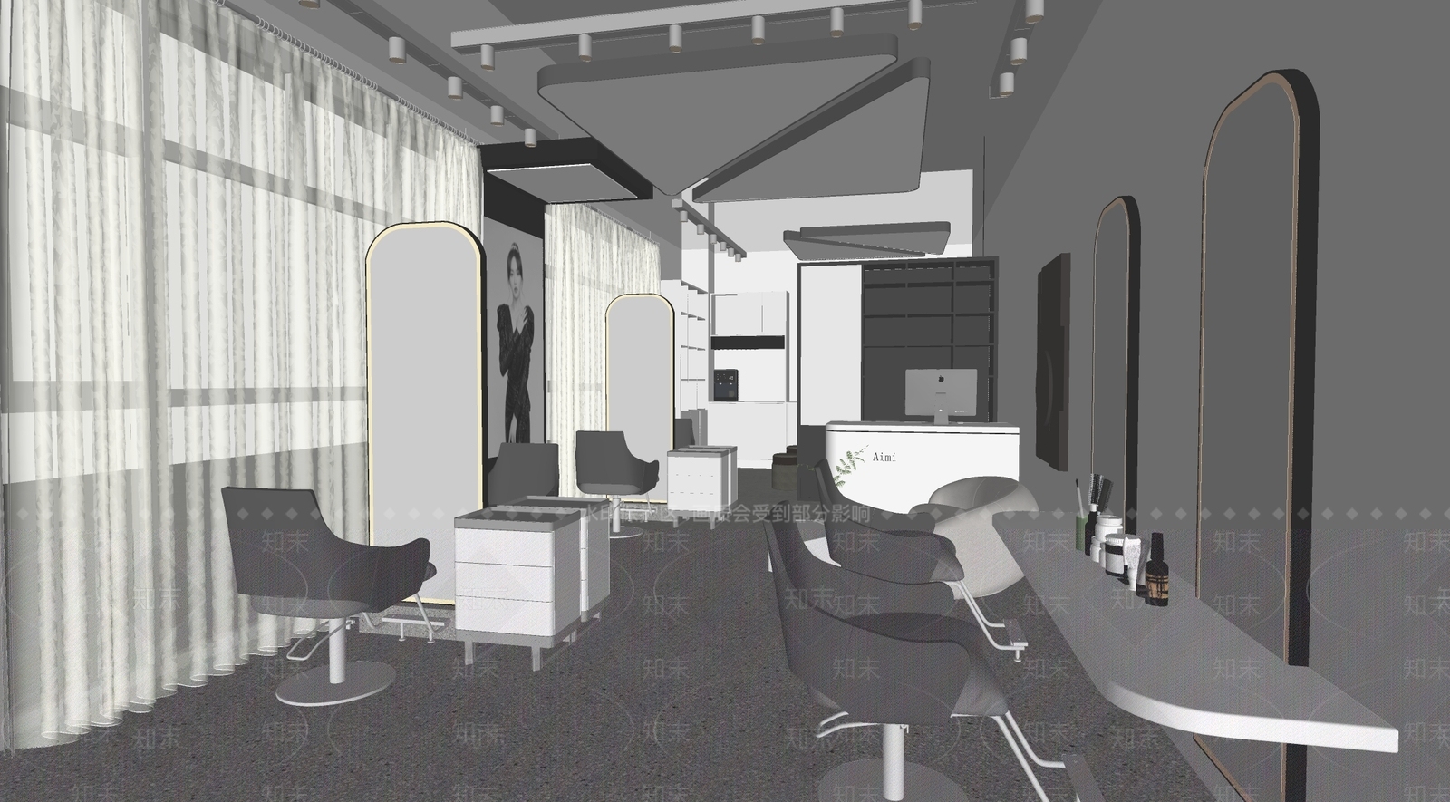 现代理发店SU模型下载【ID:1179997608】