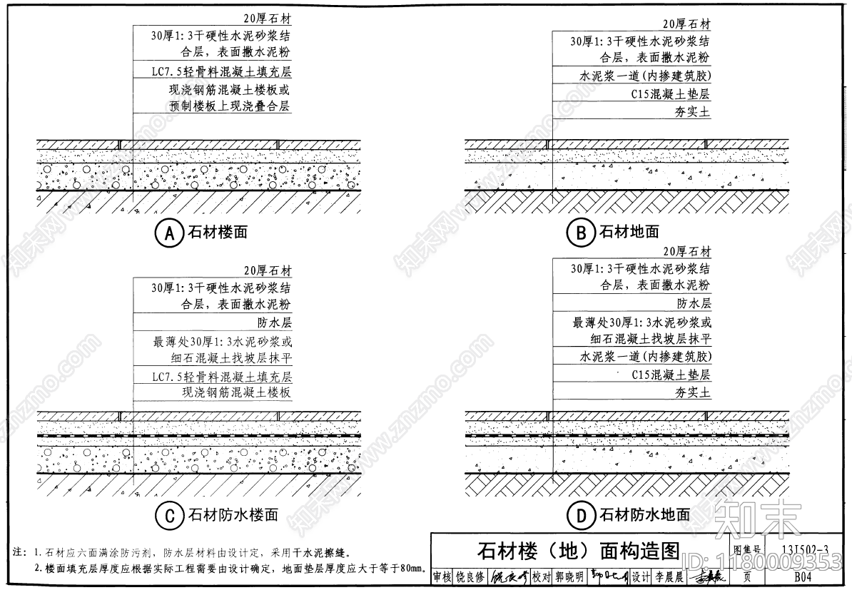 地面节点cad施工图下载【ID:1180009353】