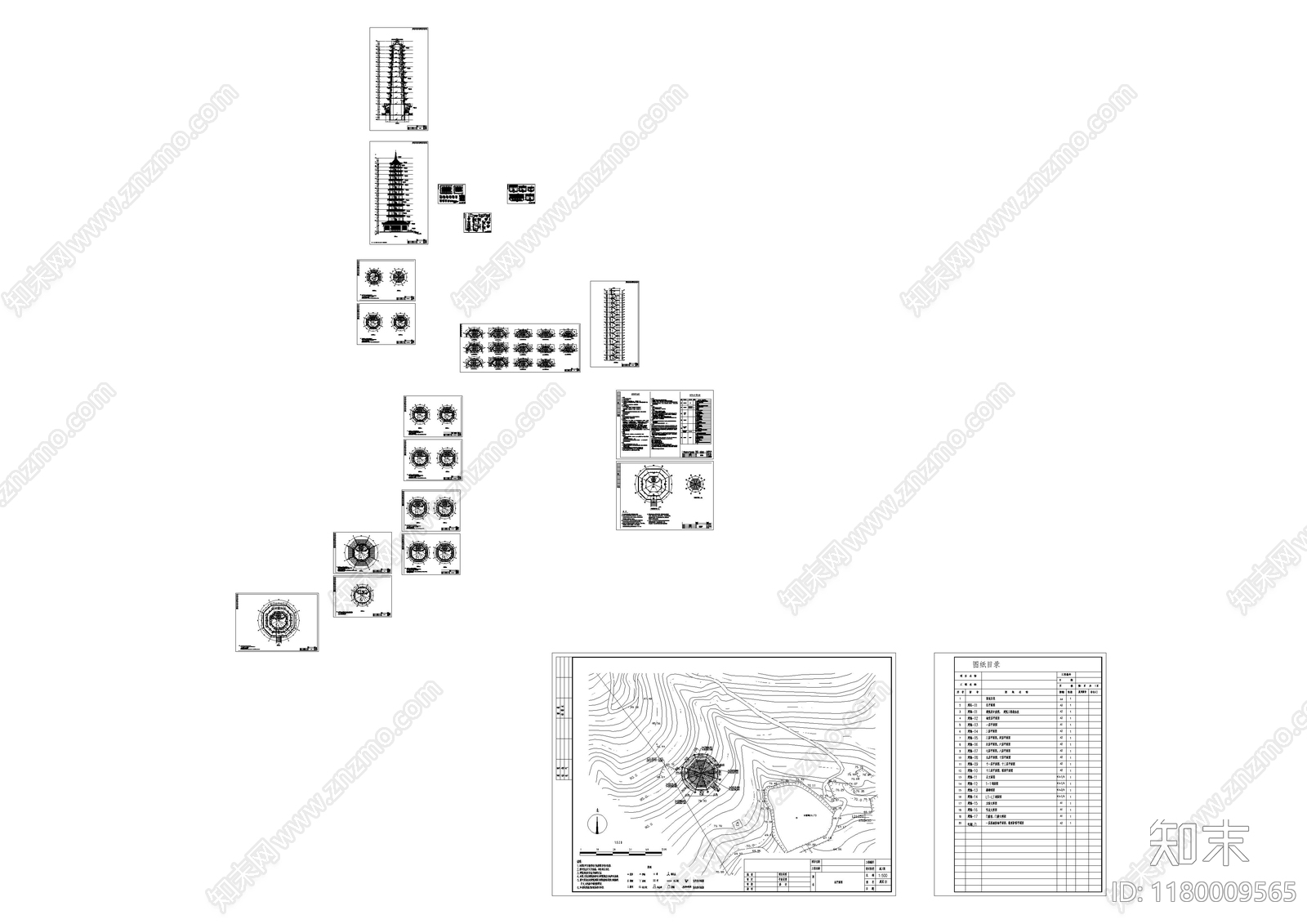 中式古建cad施工图下载【ID:1180009565】