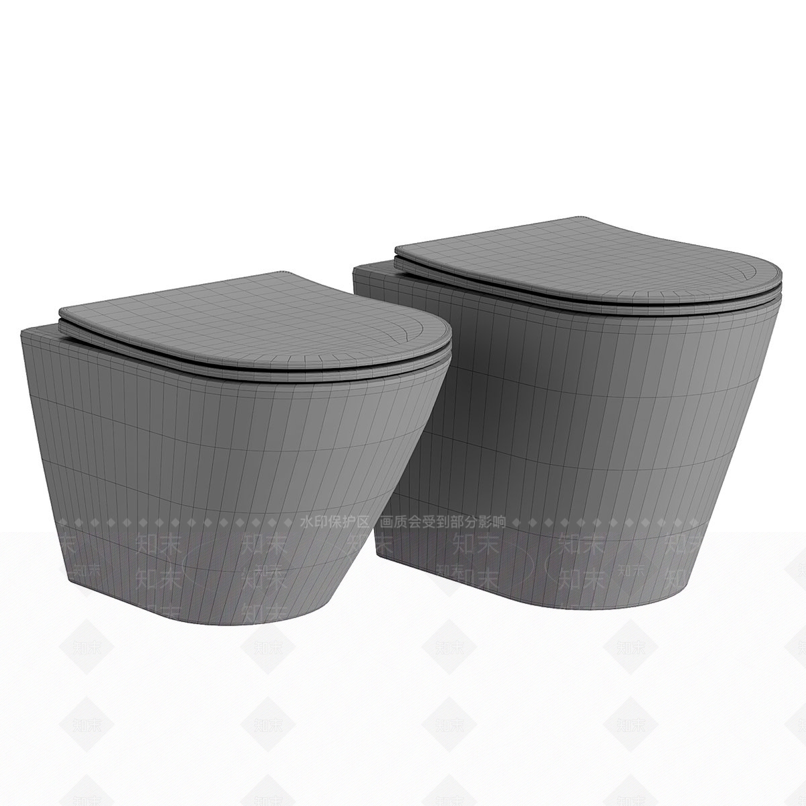 马桶3D模型下载【ID:1180010134】