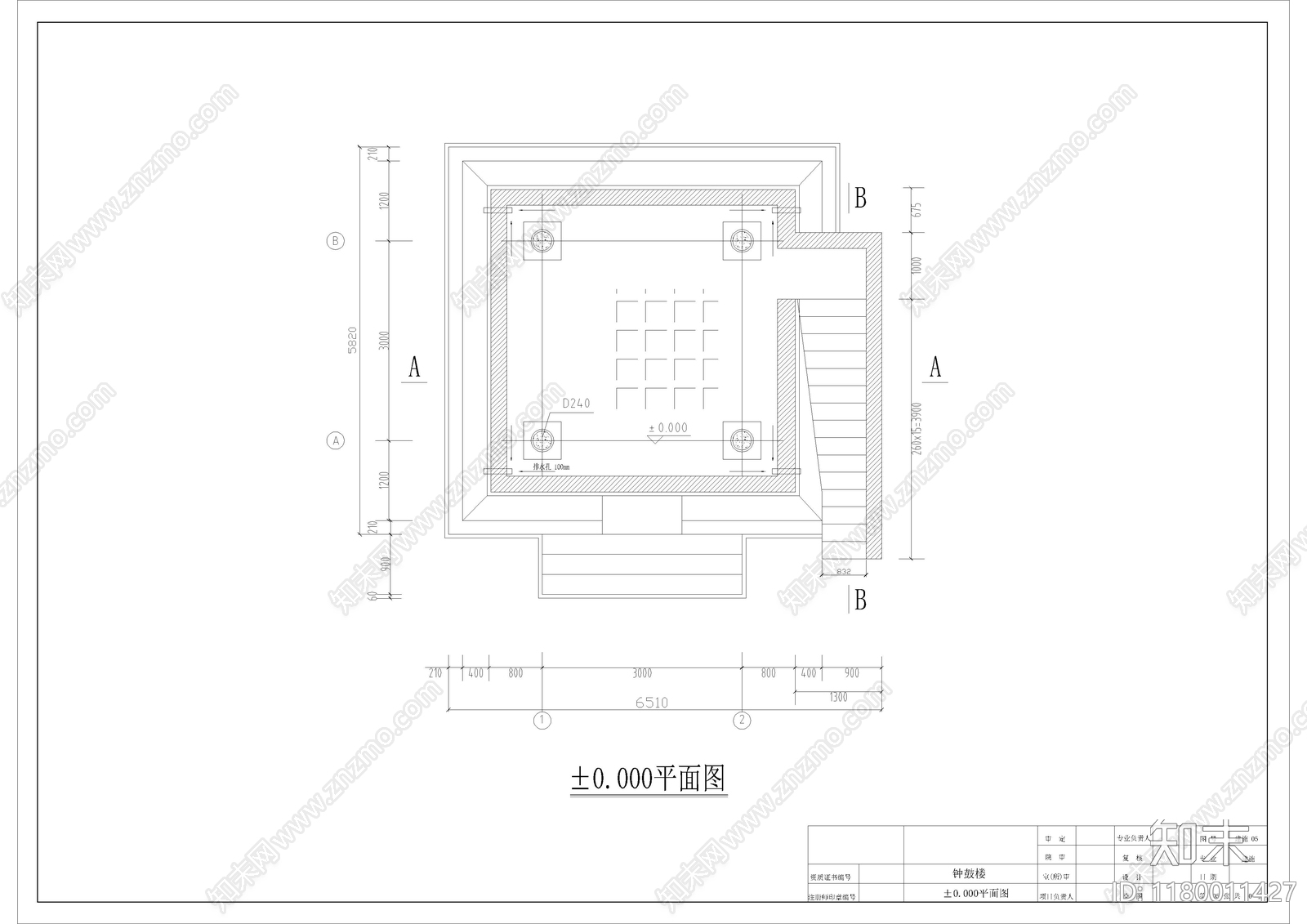 中式古建cad施工图下载【ID:1180011427】