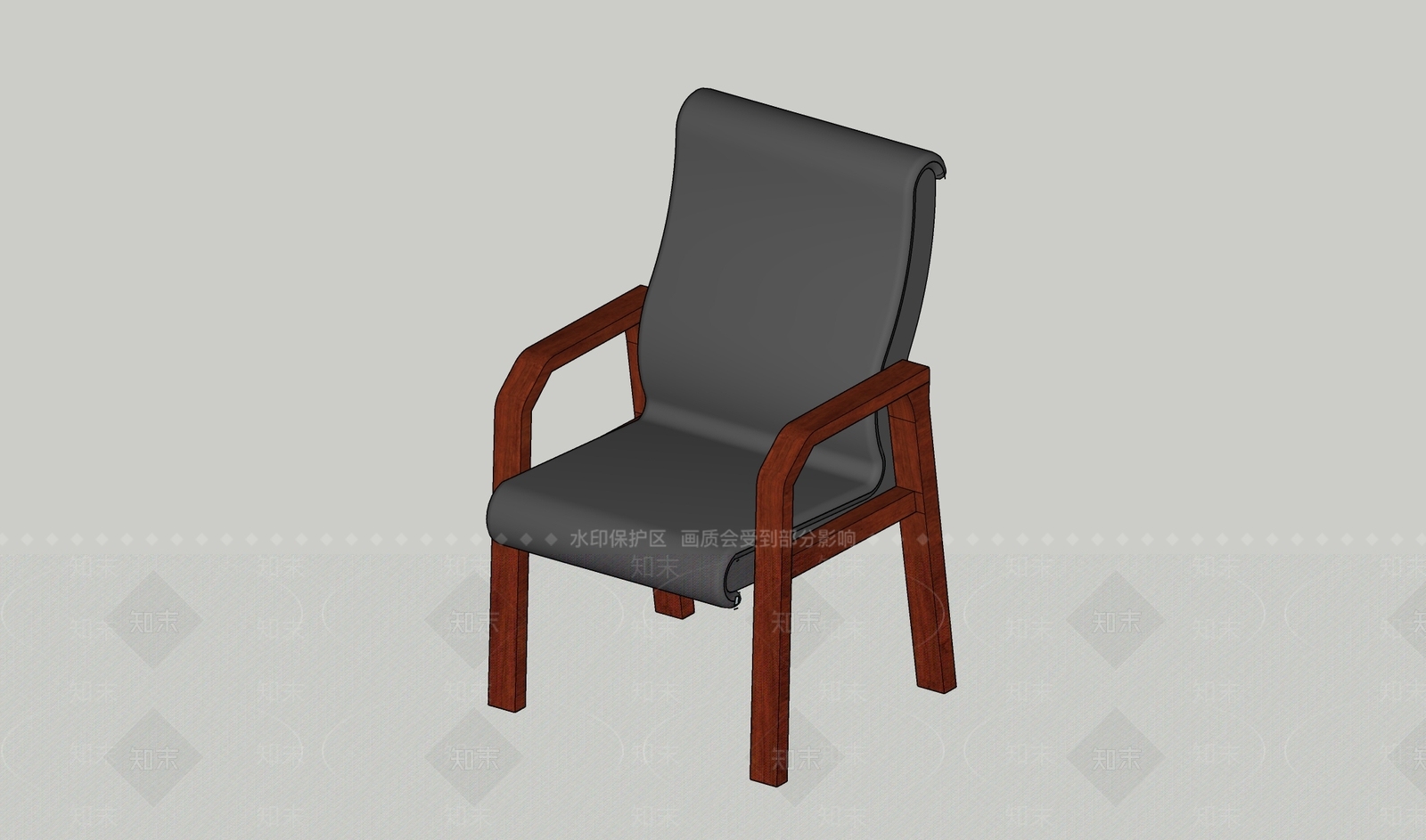 现代办公椅SU模型下载【ID:1180013533】