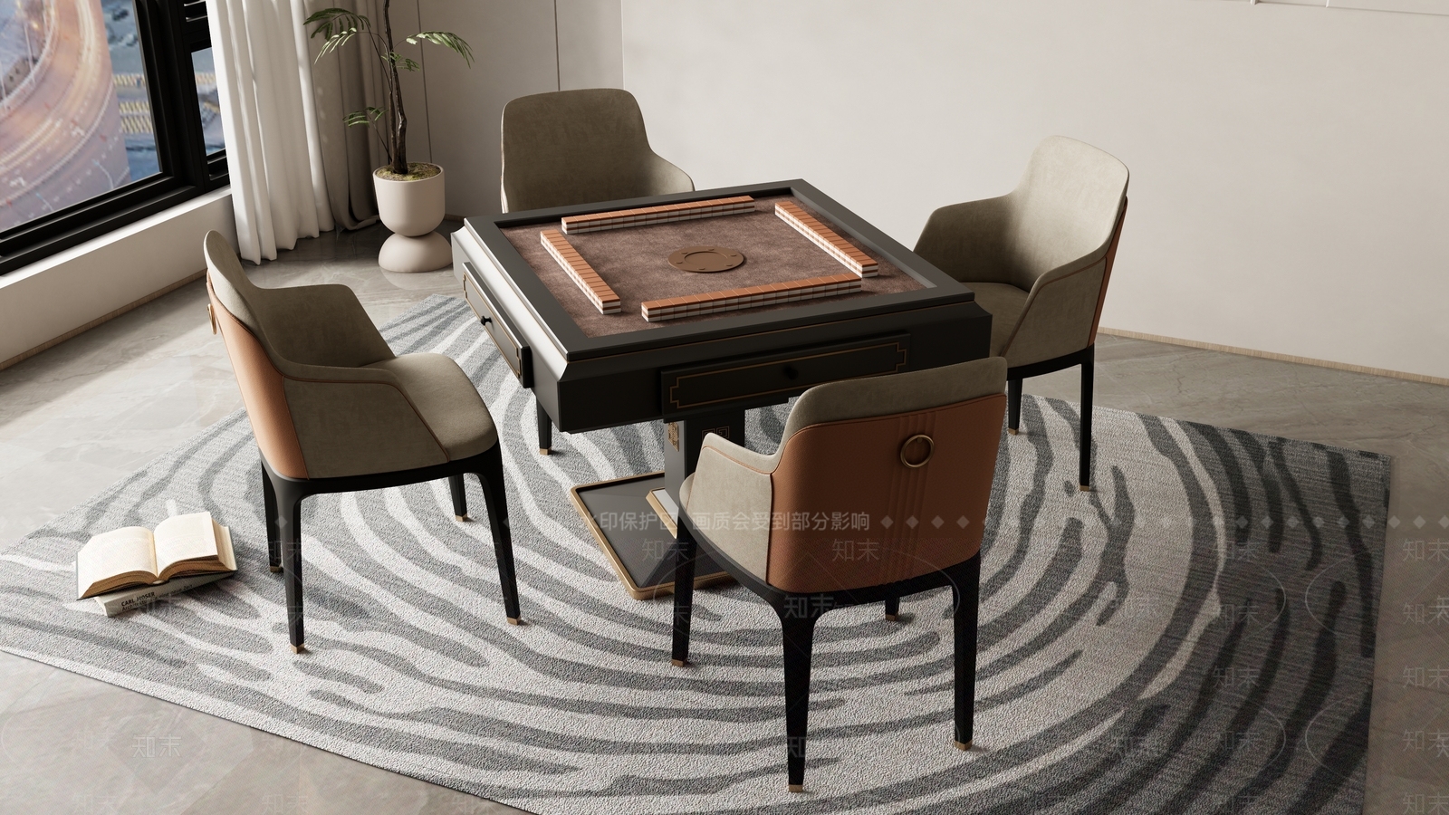 现代简约其他桌子SU模型下载【ID:1180014700】