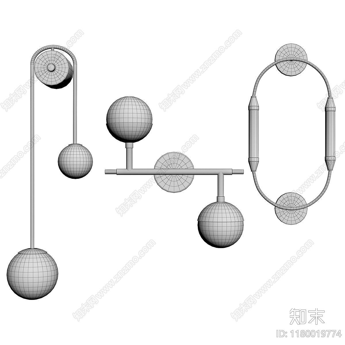 壁灯3D模型下载【ID:1180019774】