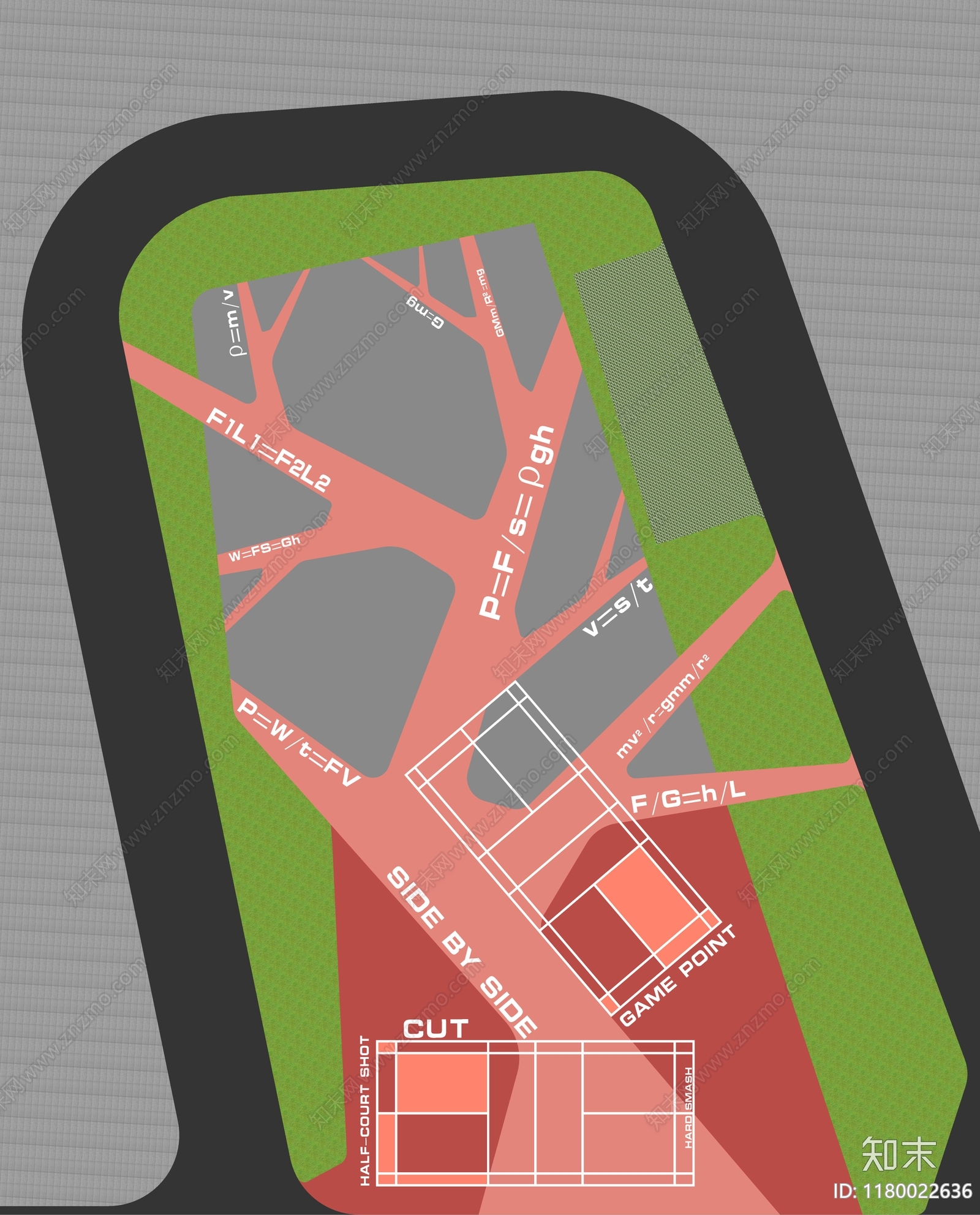 现代校园景观SU模型下载【ID:1180022636】