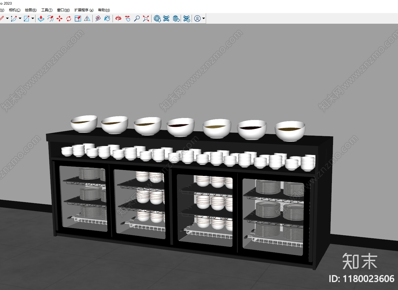 现代工业餐边柜SU模型下载【ID:1180023606】