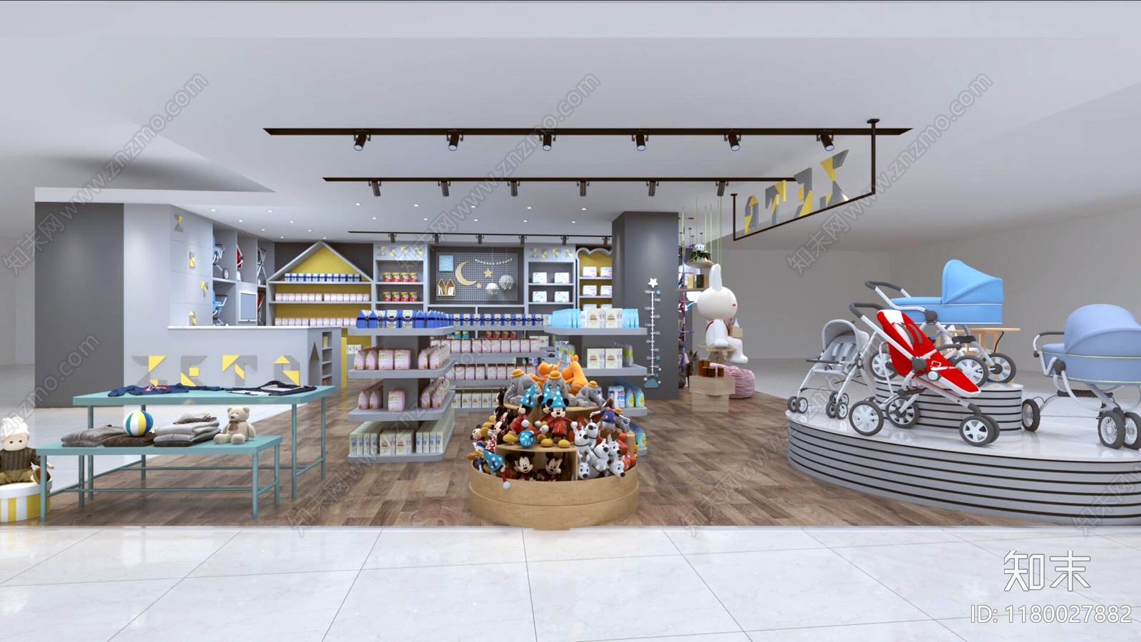 现代母婴店3D模型下载【ID:1180027882】