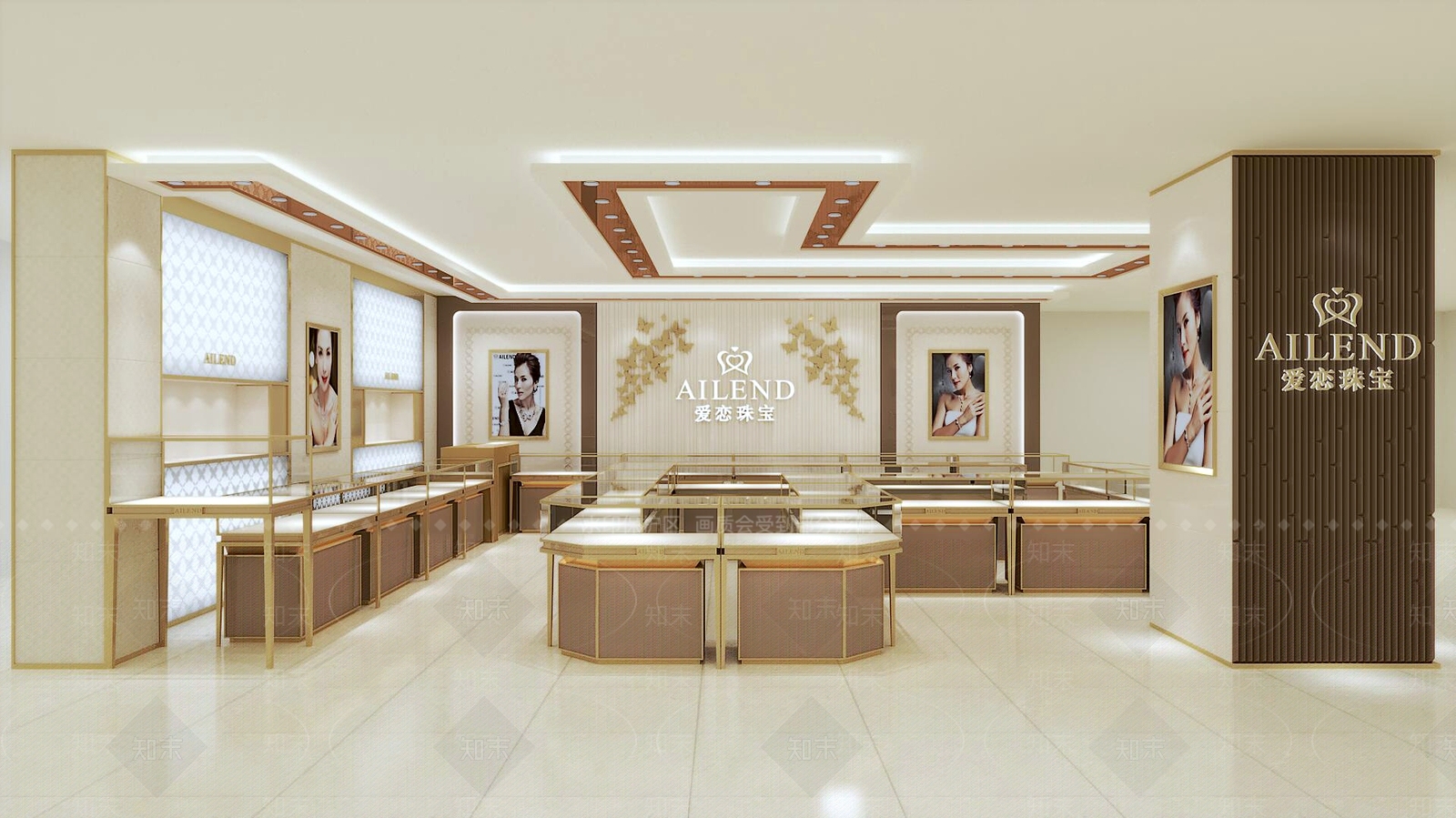 现代珠宝店3D模型下载【ID:1180027816】