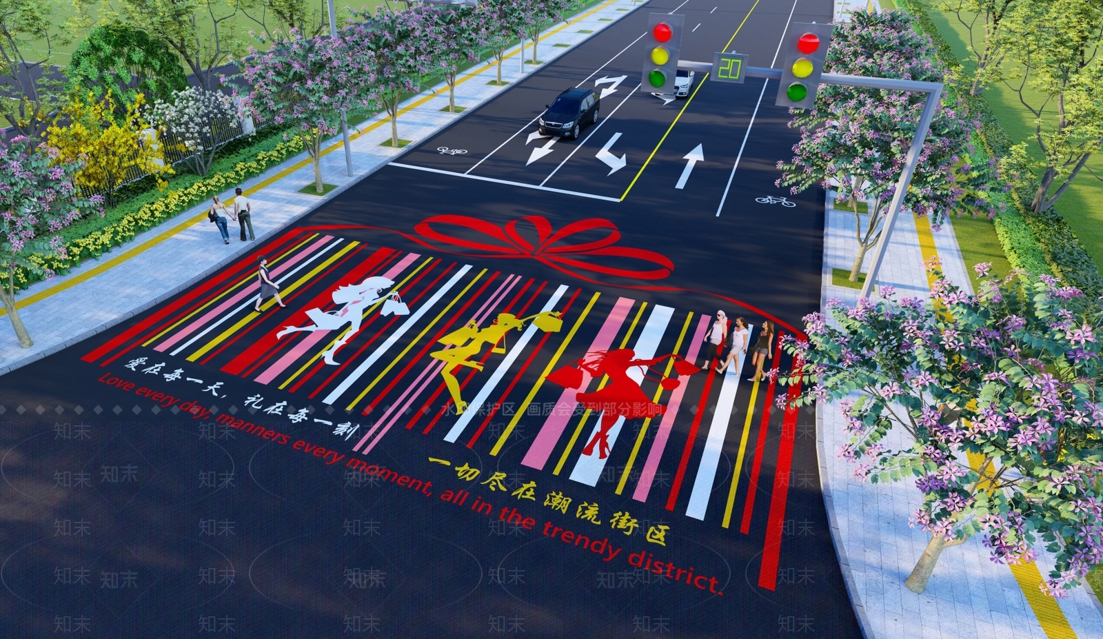 现代商业景观SU模型下载【ID:1180034596】