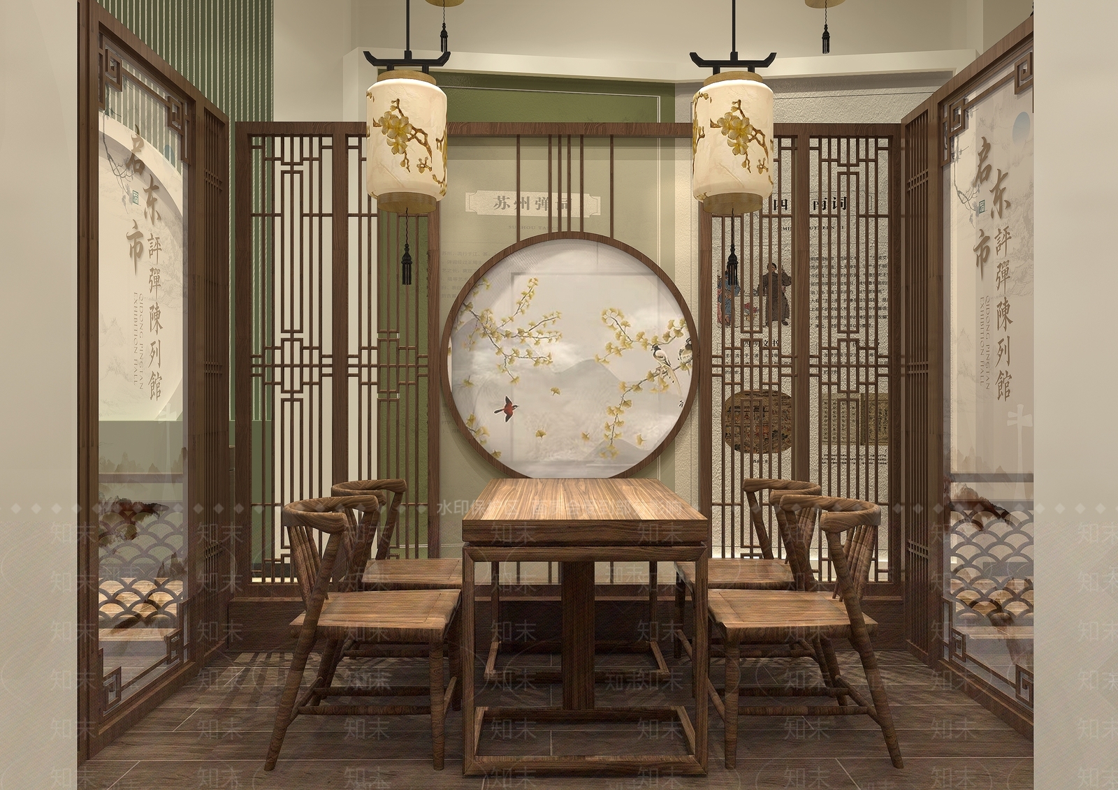 现代新中式博物馆3D模型下载【ID:1180036179】