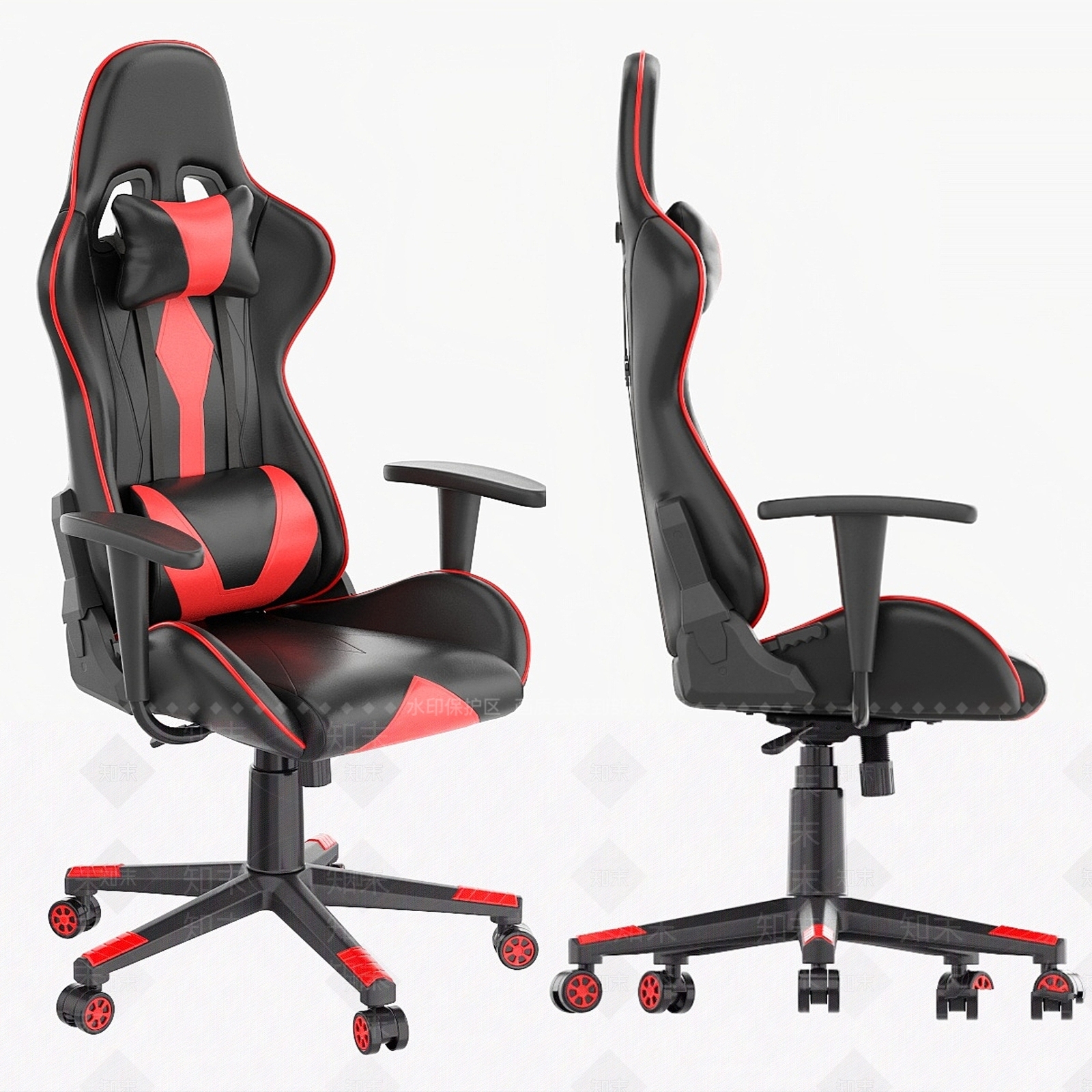 办公桌椅3D模型下载【ID:1180038406】