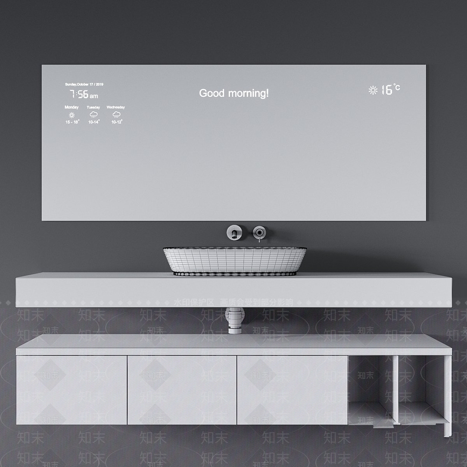 洗手台3D模型下载【ID:1180045700】