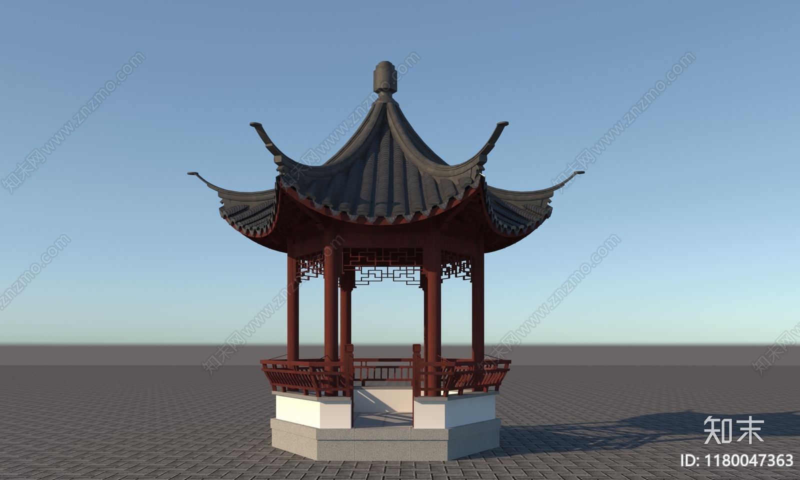 新中式其他建筑外观3D模型下载【ID:1180047363】