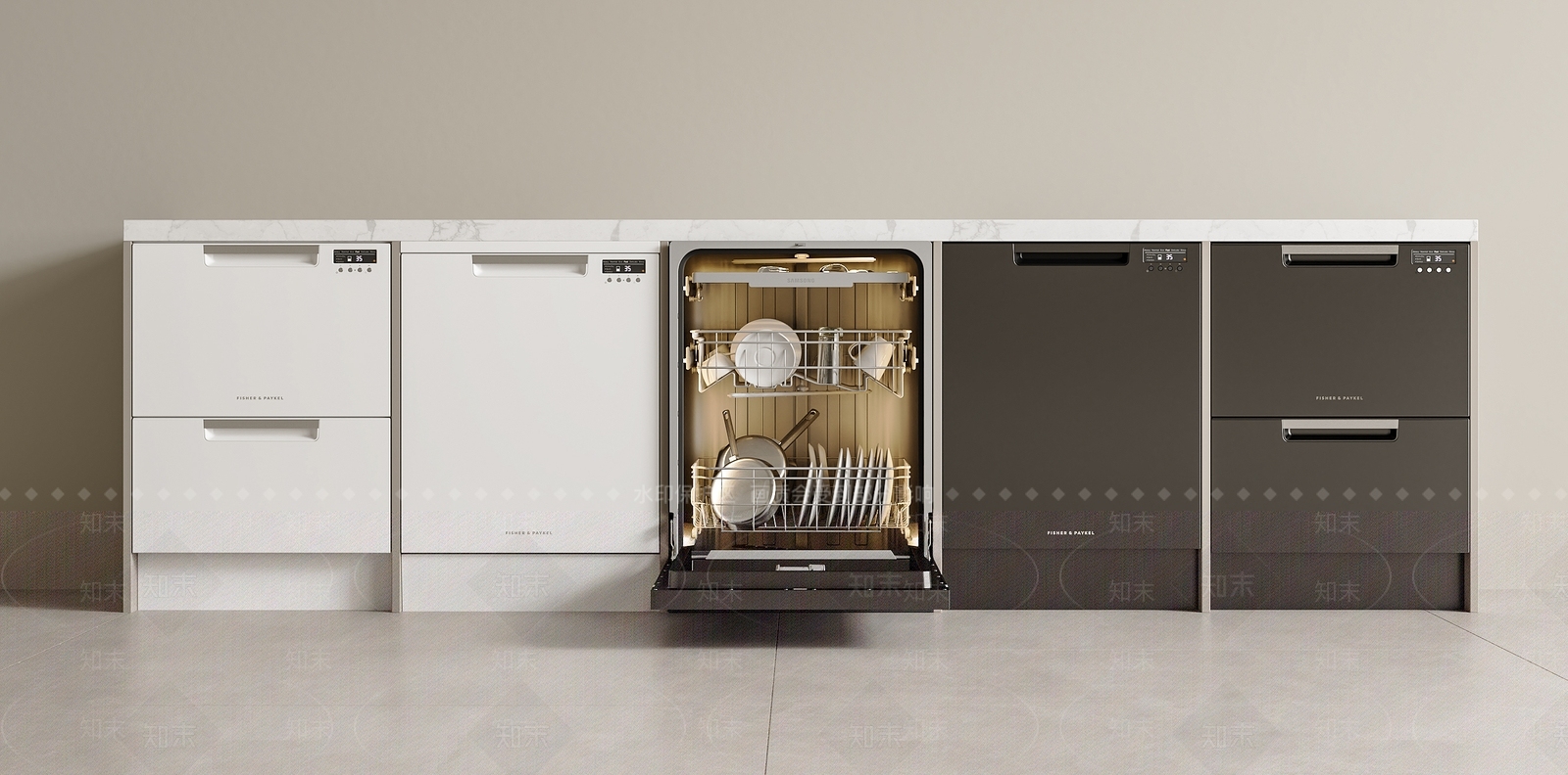 洗碗机SU模型下载【ID:1180049117】