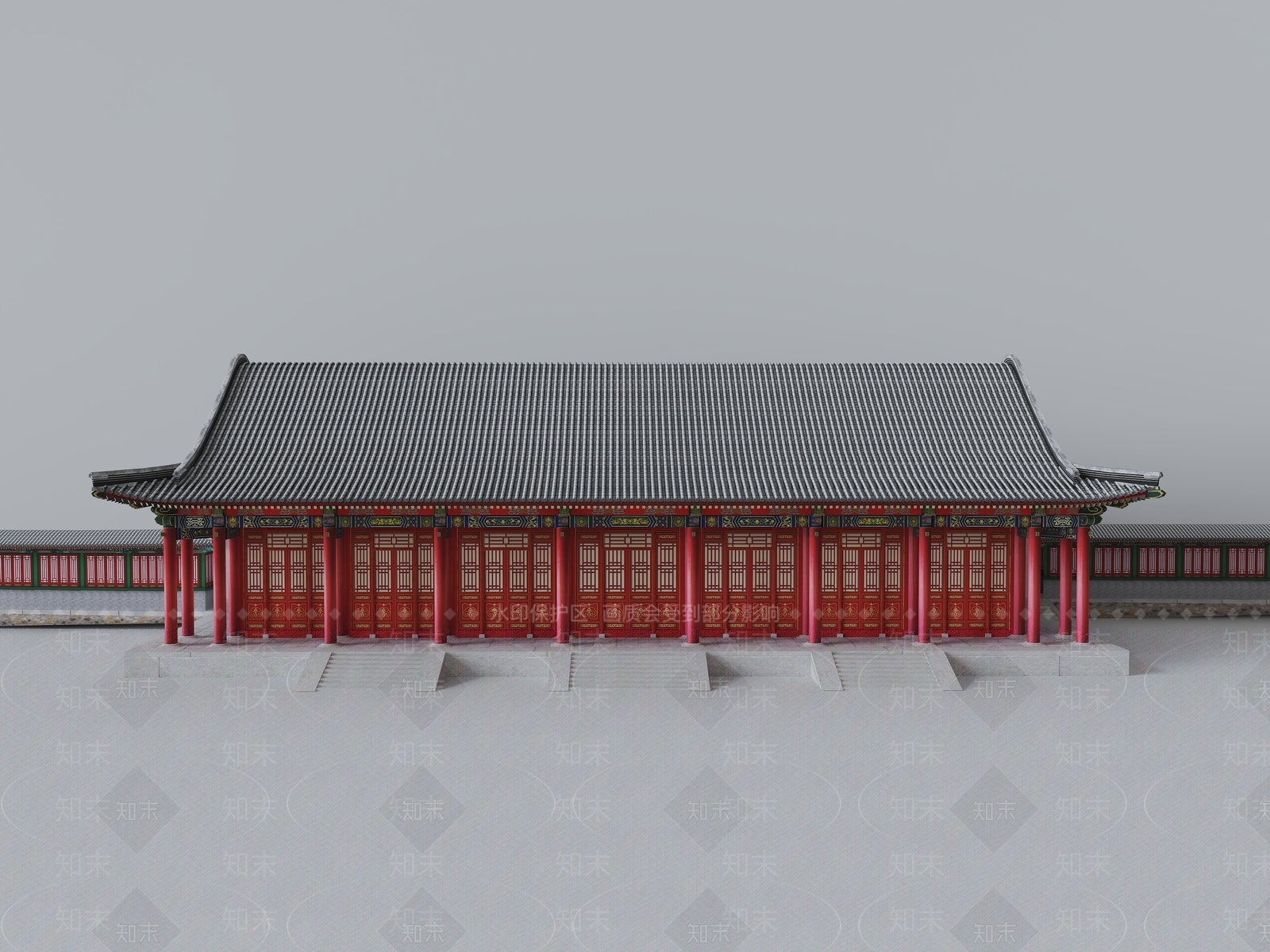 中式古建3D模型下载【ID:1180054794】