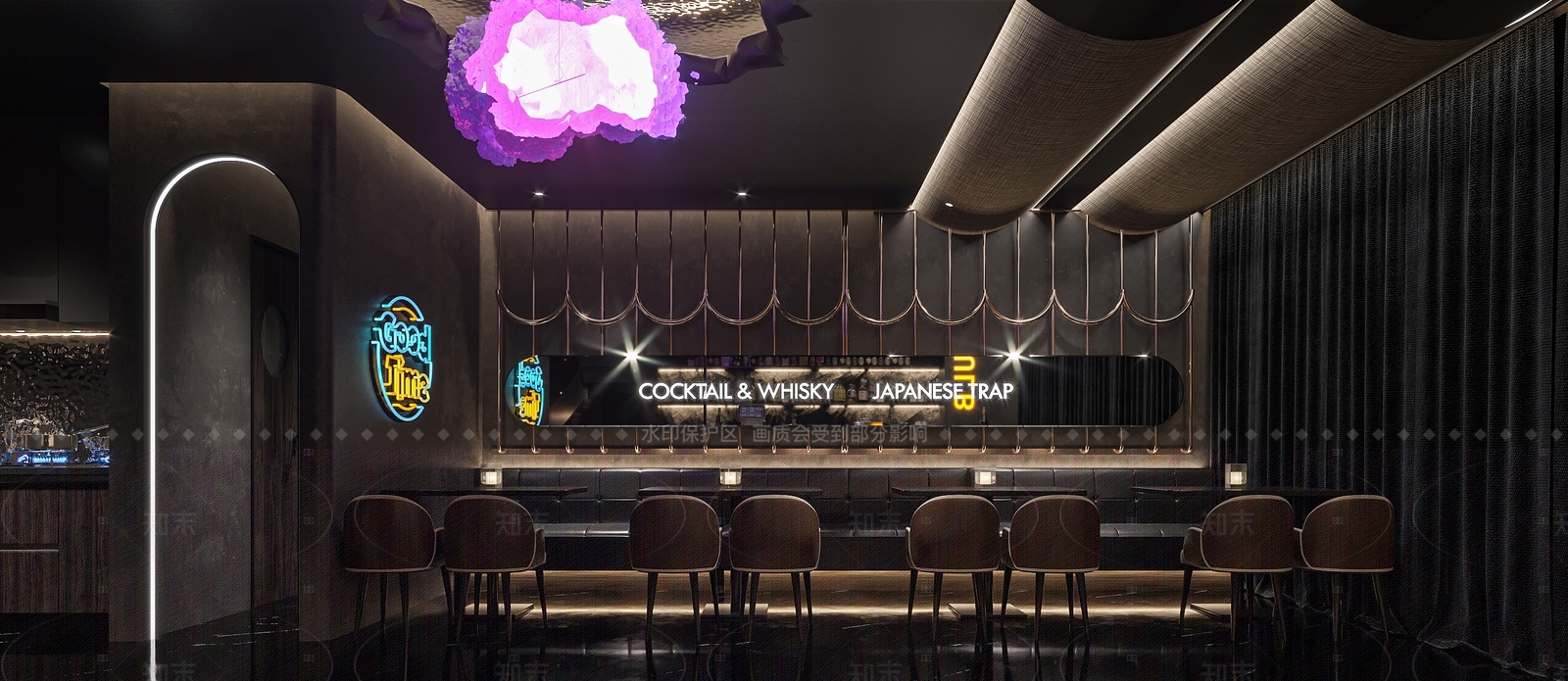 现代酒吧3D模型下载【ID:1214934833】