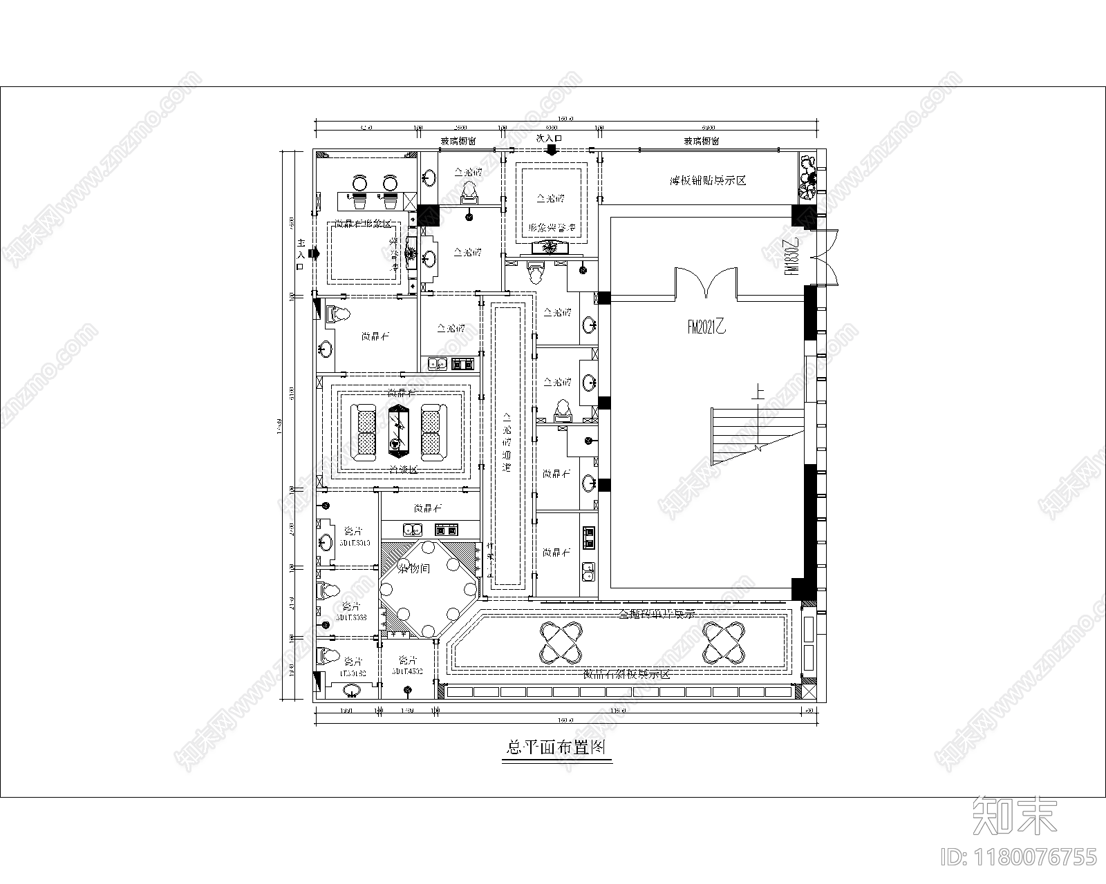 现代其他商业空间施工图下载【ID:1180076755】