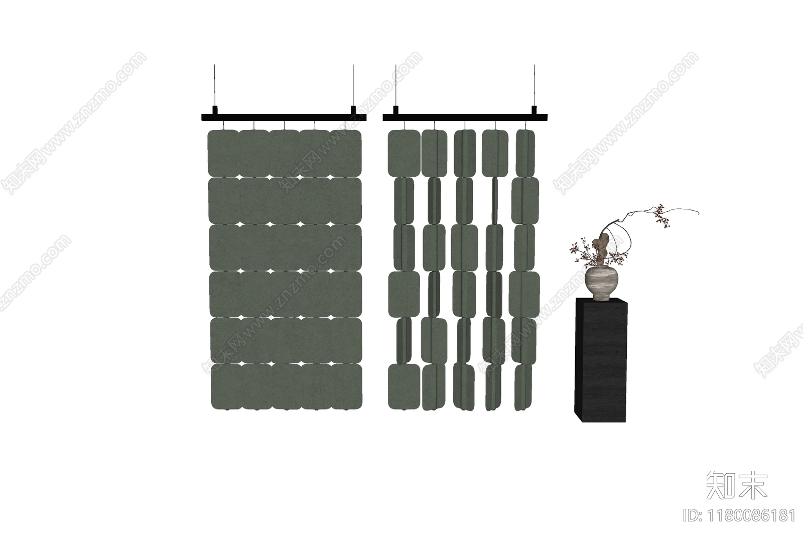 现代隔断SU模型下载【ID:1180086181】