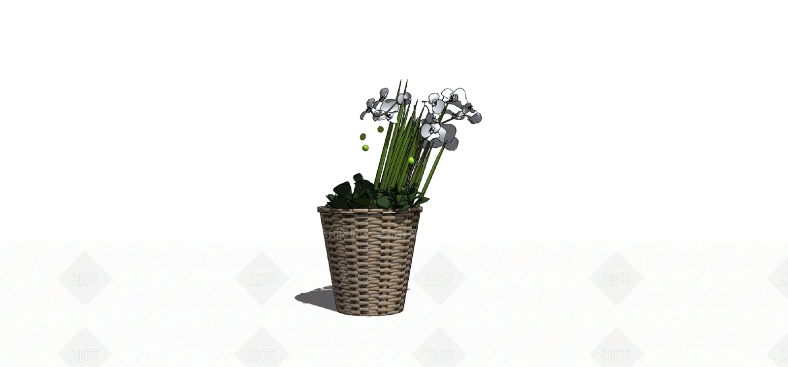 盆栽SU模型下载【ID:1180102196】