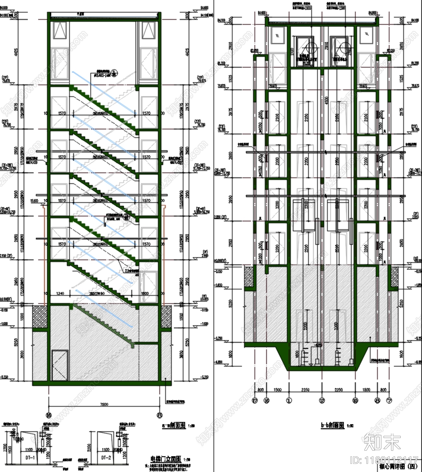 住宅楼建筑施工图下载【ID:1180112117】