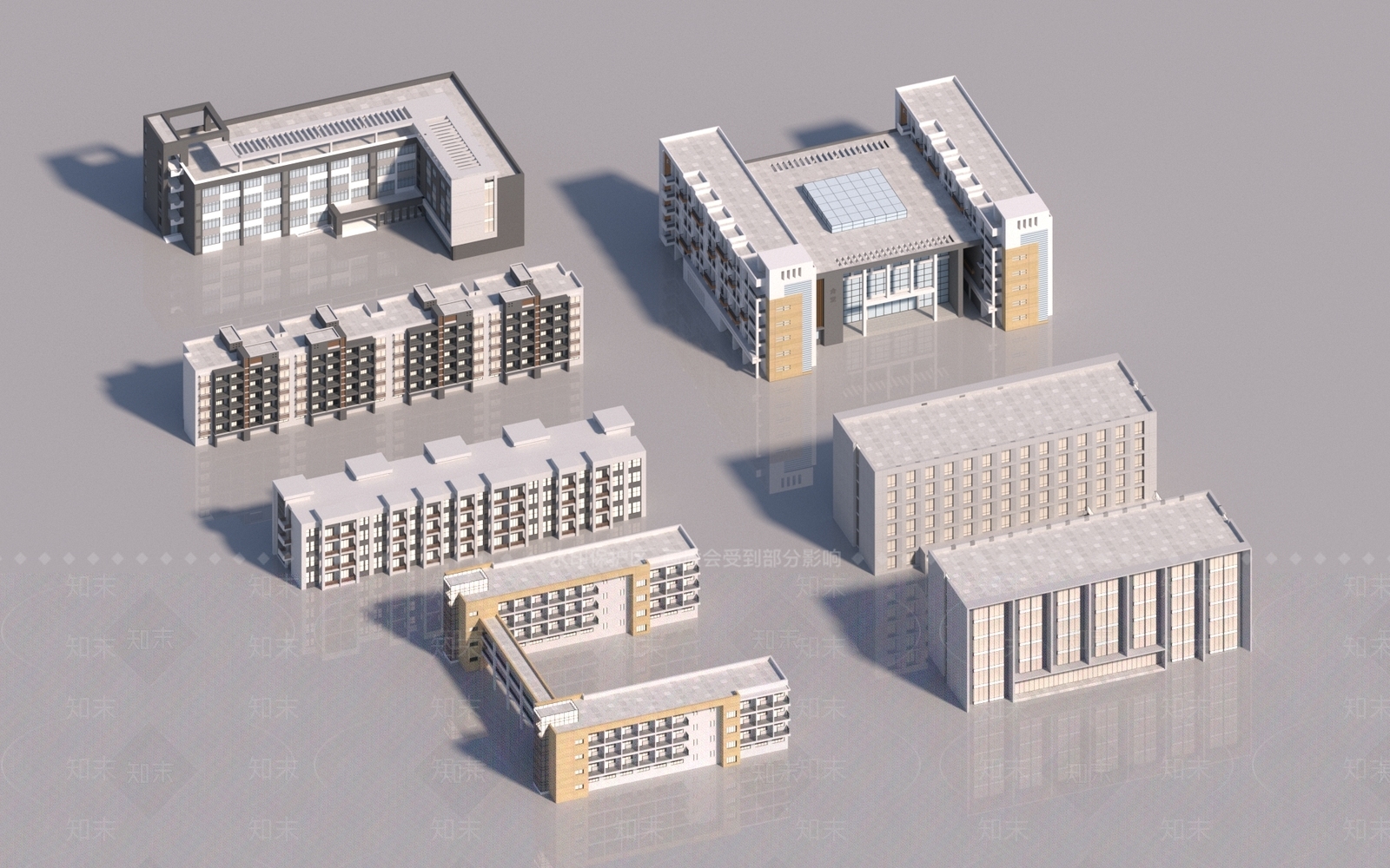 现代宿舍3D模型下载【ID:1180118249】
