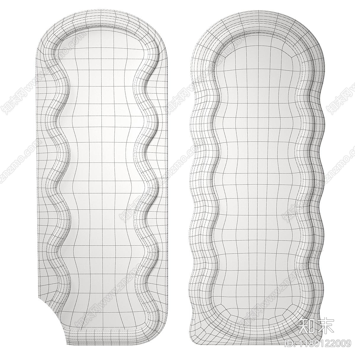 奶油中古镜子3D模型下载【ID:1180122009】