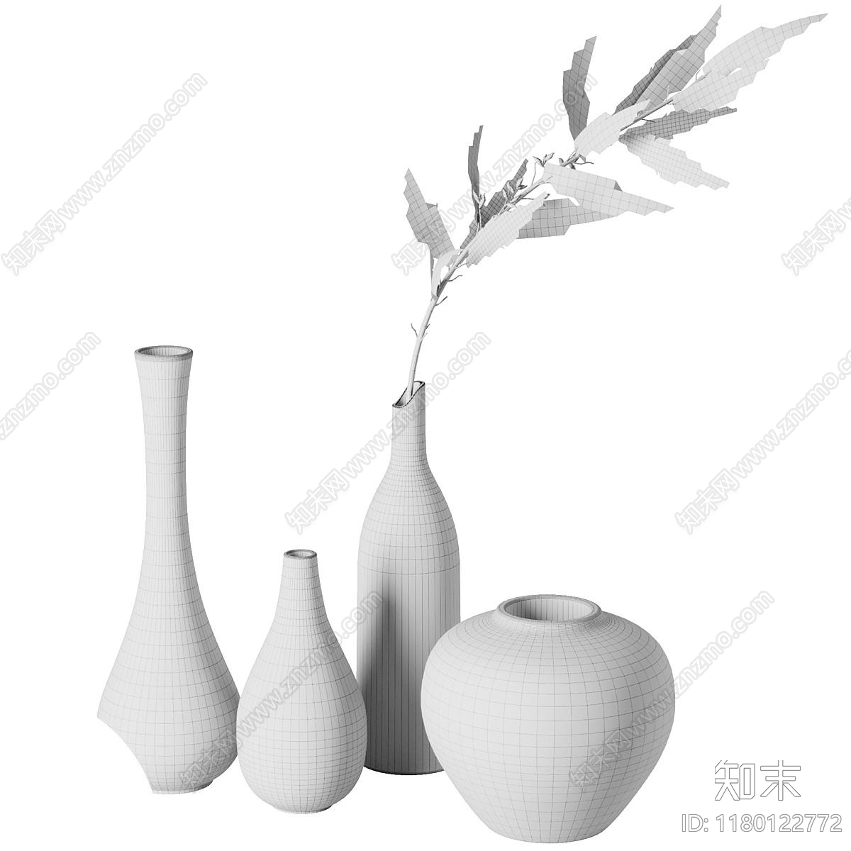 中古奶油摆件组合3D模型下载【ID:1180122772】