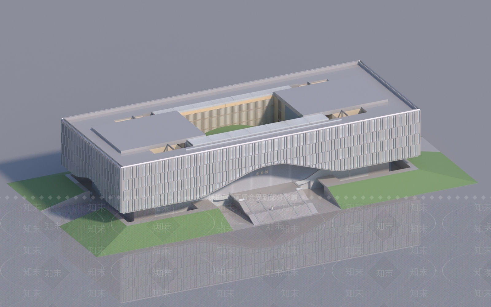 现代办公楼3D模型下载【ID:1180123612】