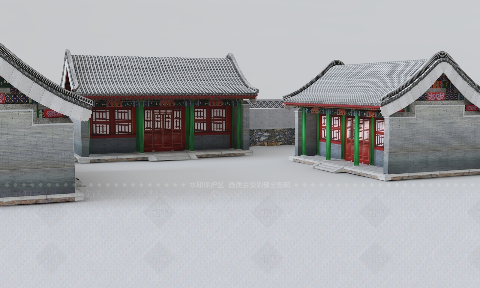 中式古建3D模型下载【ID:1180126867】