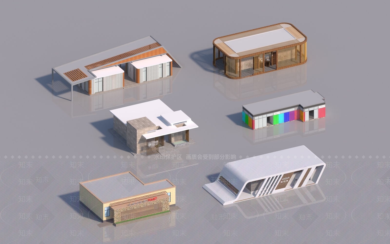 现代公厕3D模型下载【ID:1180126557】