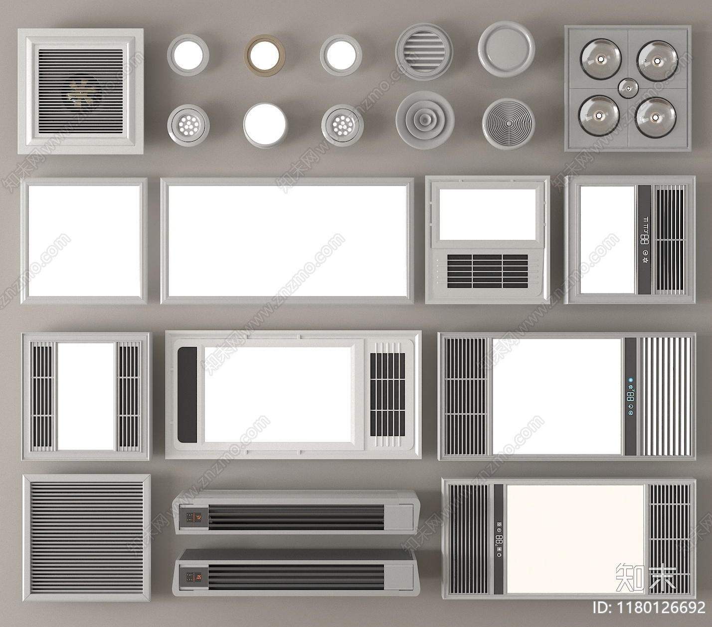 浴霸3D模型下载【ID:1180126692】