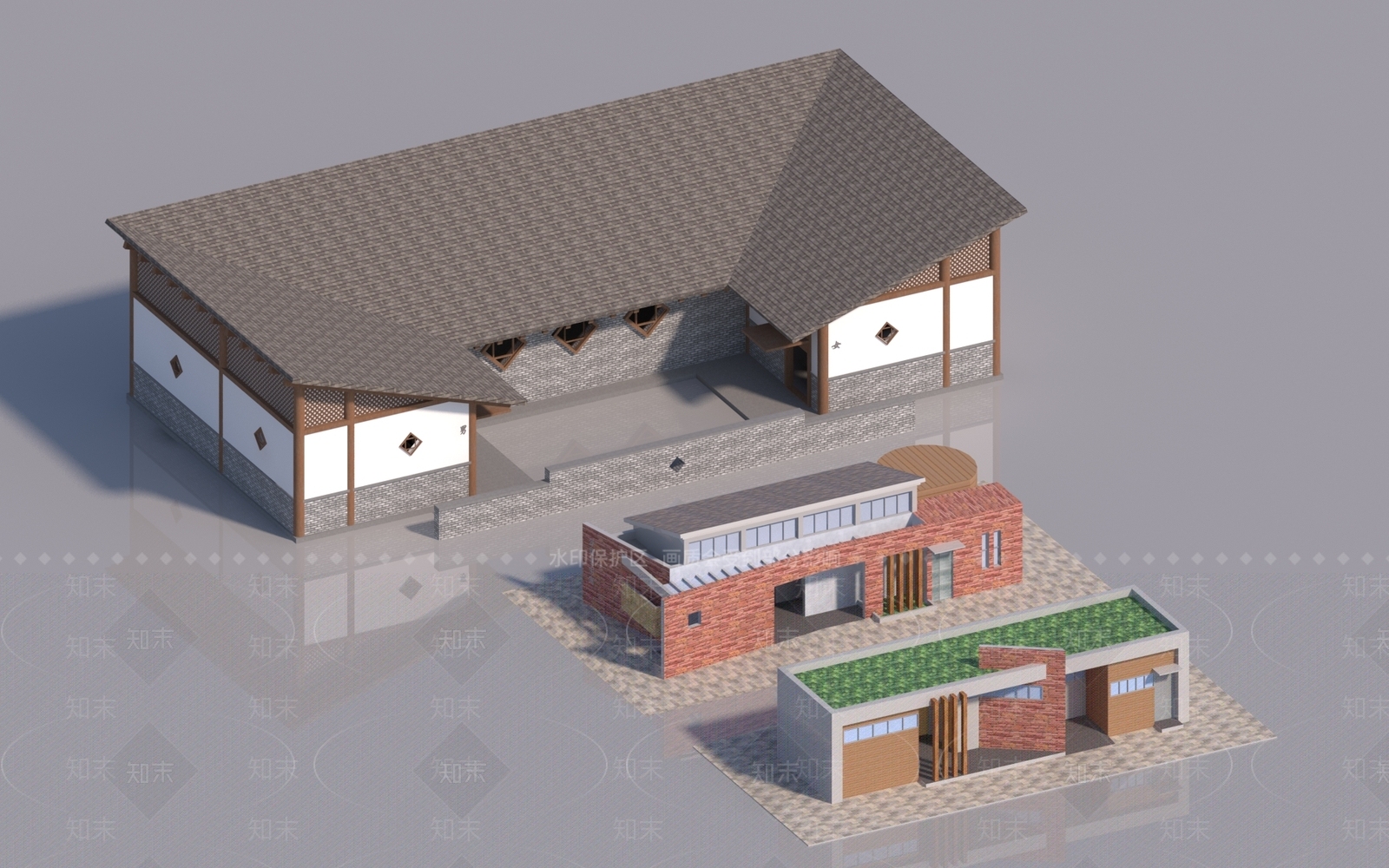 现代公厕3D模型下载【ID:1180126977】