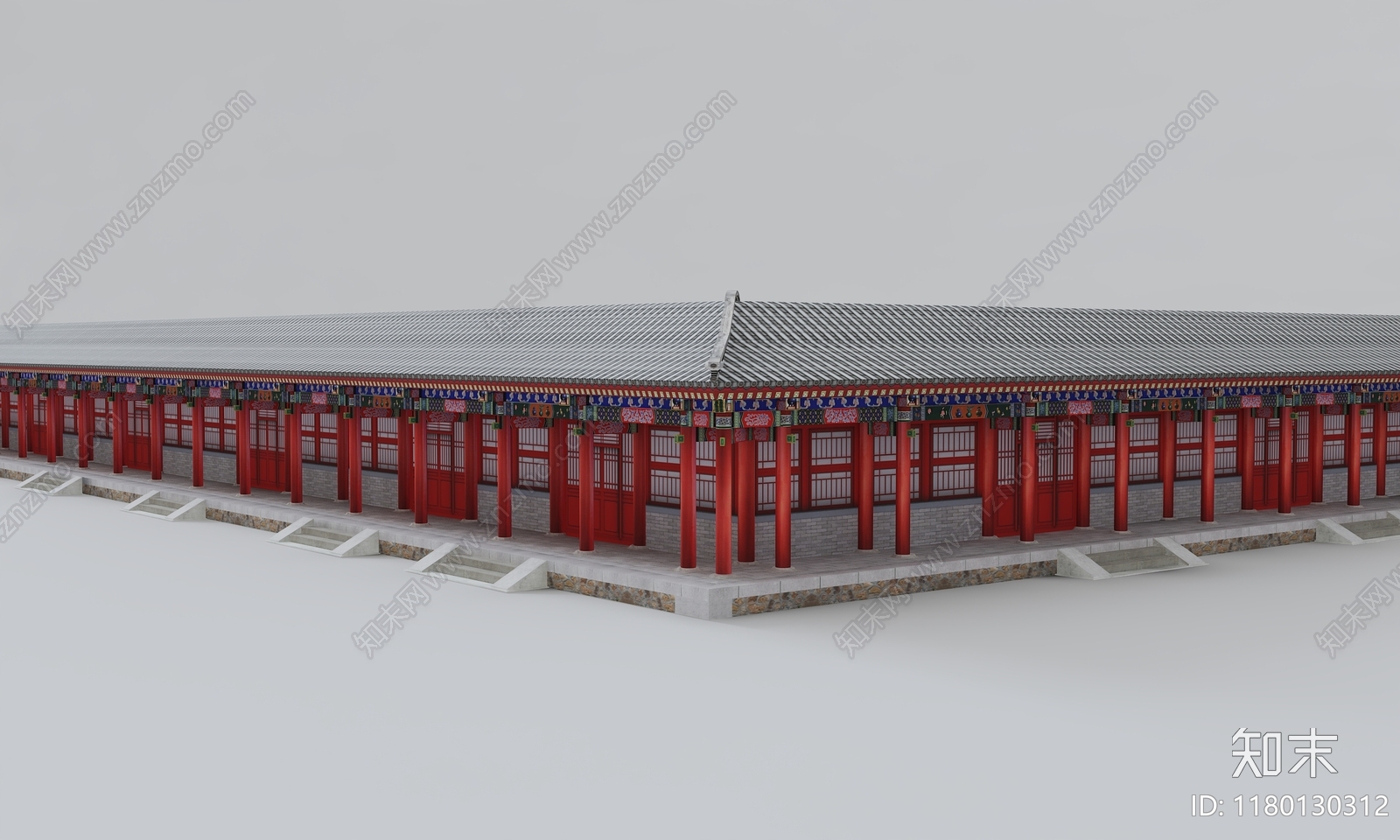 中式古建3D模型下载【ID:1180130312】