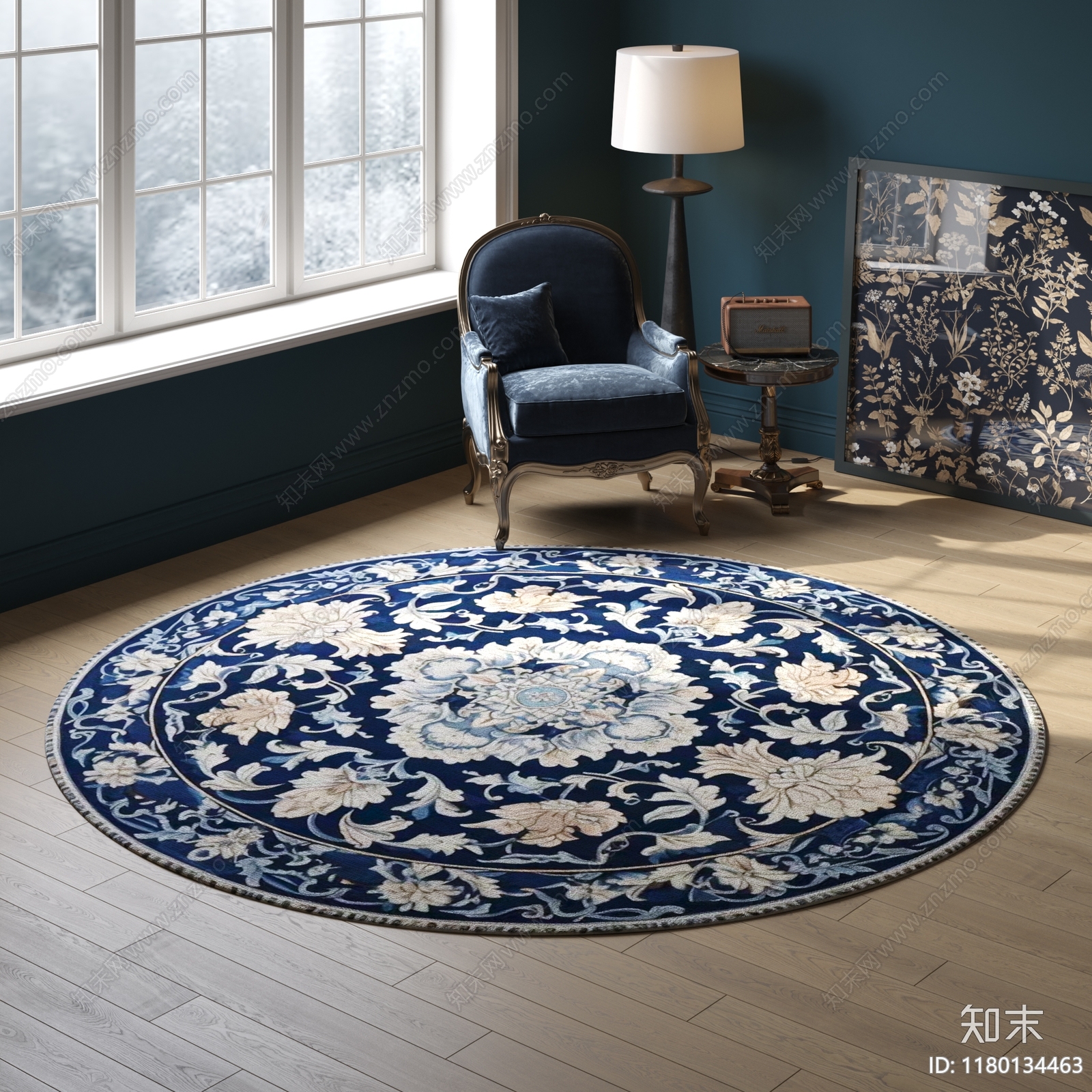 圆形花纹地毯贴图下载【ID:1180134463】